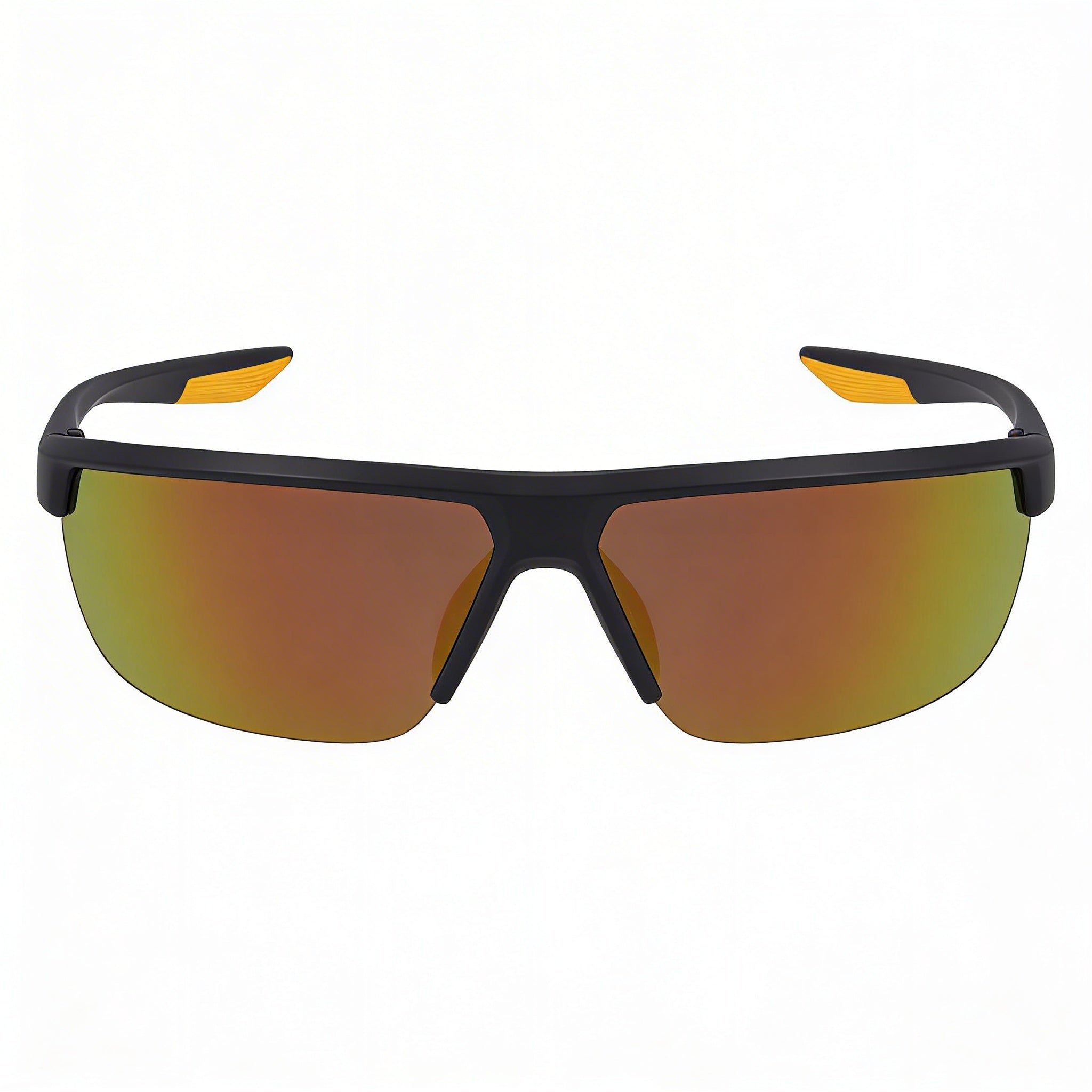Gafas de sol Nike Tempest unisex de plástico con protección UV, armazón naranja Gridiron, lentes de espejo marrones y naranjas, 60 mm, Photo 2