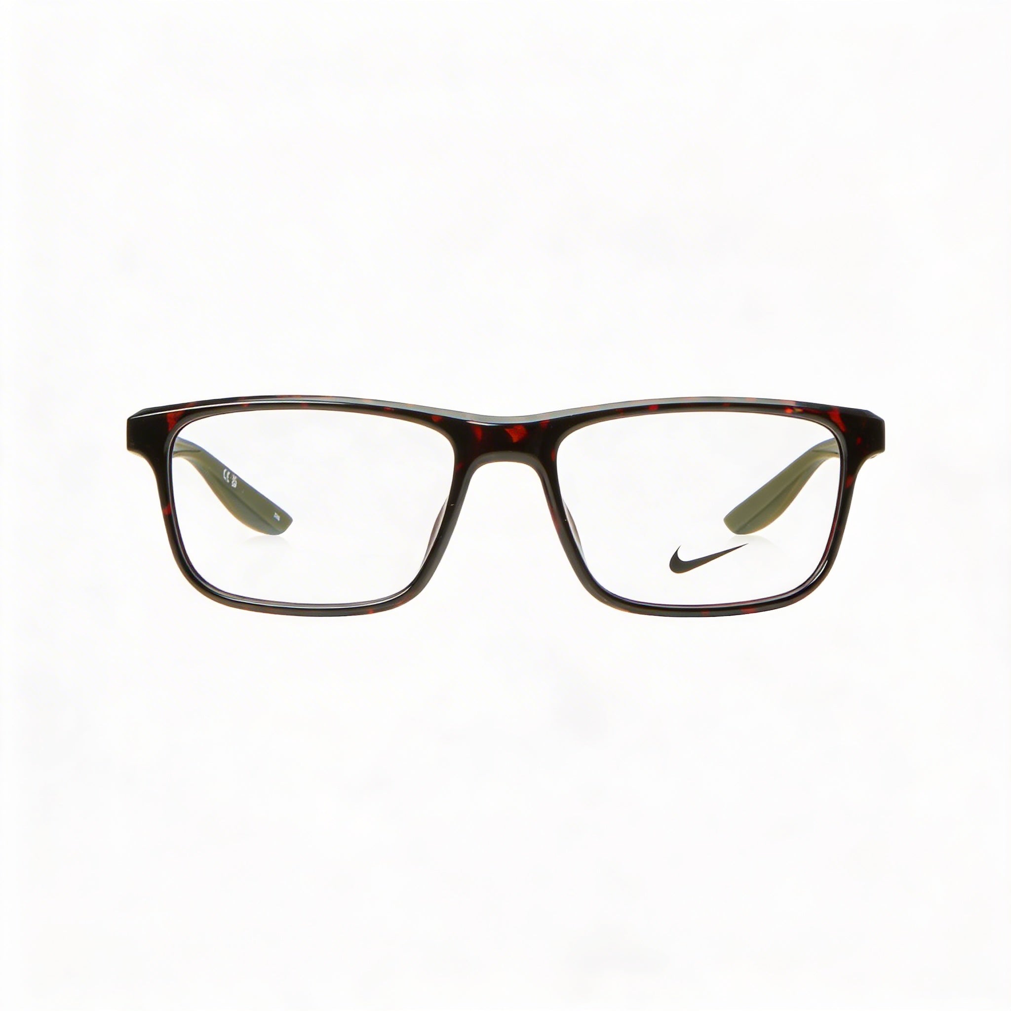 Nike Modern 7046 Unisex Alloy Steel Frame Eyeglasses in Tortoise Matte Anthracite 54mm, Photo 2