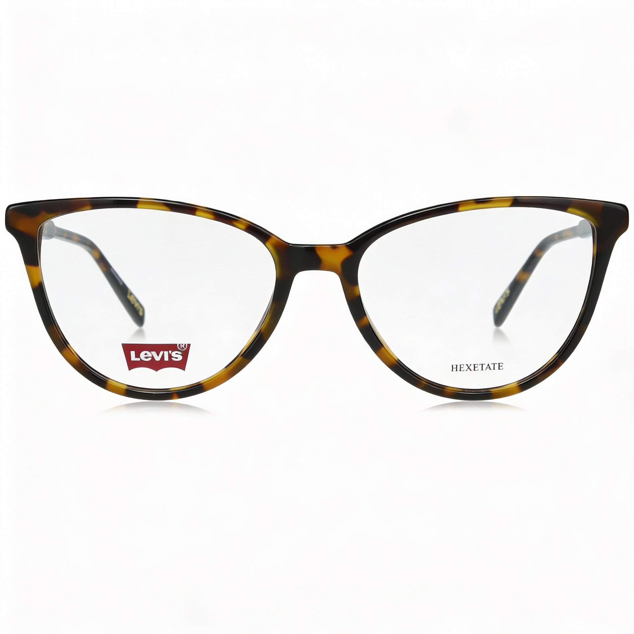 Levi's Model 1015 Cat Eye Women's Prescription Eyeglass Frames in Havana Plastic, 53mm, Photo 2