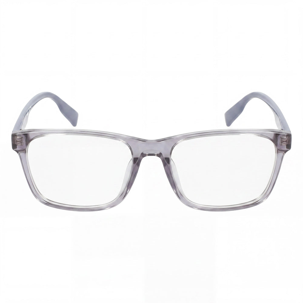 Lacoste Men's L2930LB Rectangular Injected Frame Sunglasses, Grey Frame with Grey Polycarbonate Lenses, 54mm