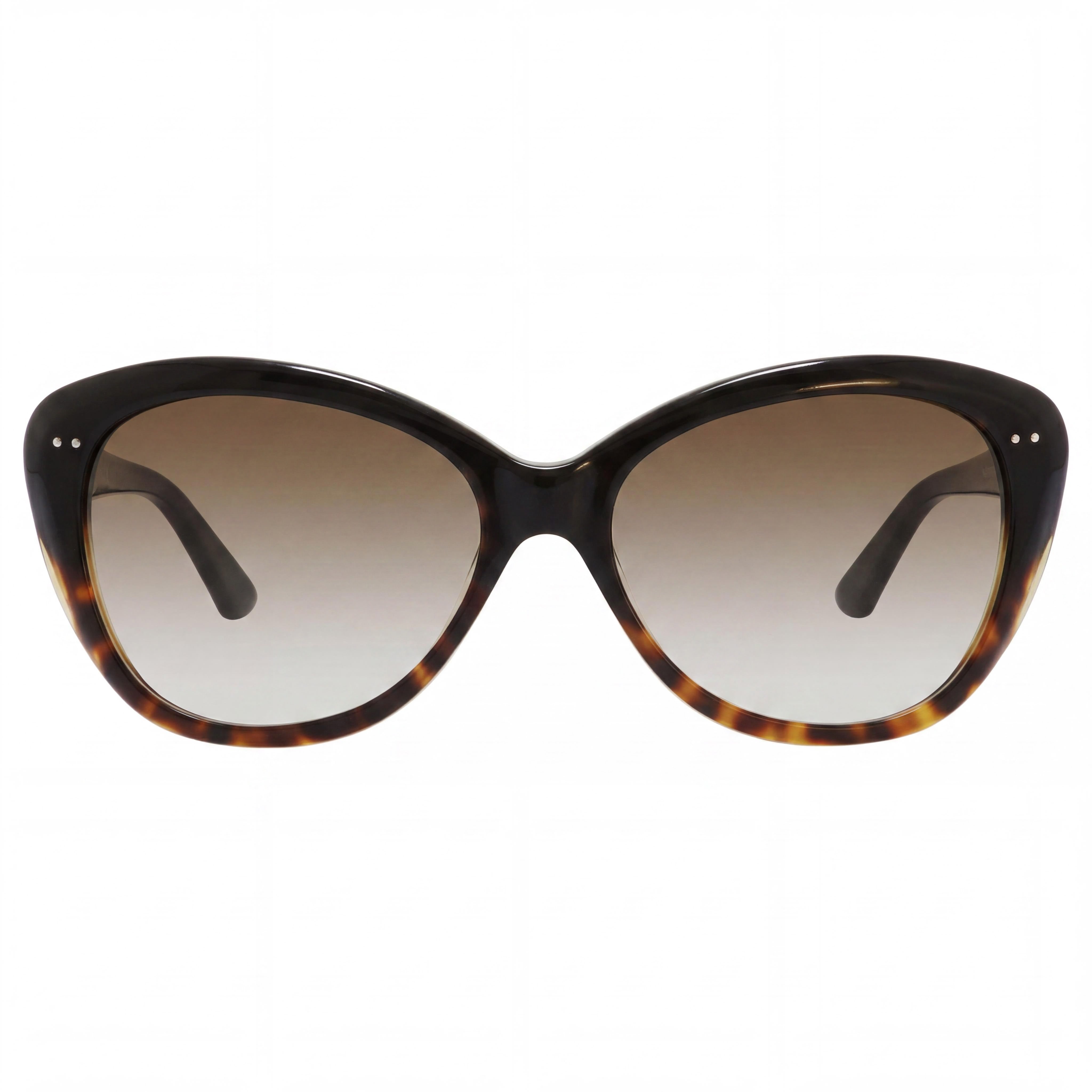 kate spade new york Angeliqs Gafas de Sol para Mujer, de Plástico, Negras y Crema, Lector Solar Superpuesto 100% UV, Degradado Gris 55mm, Photo 2