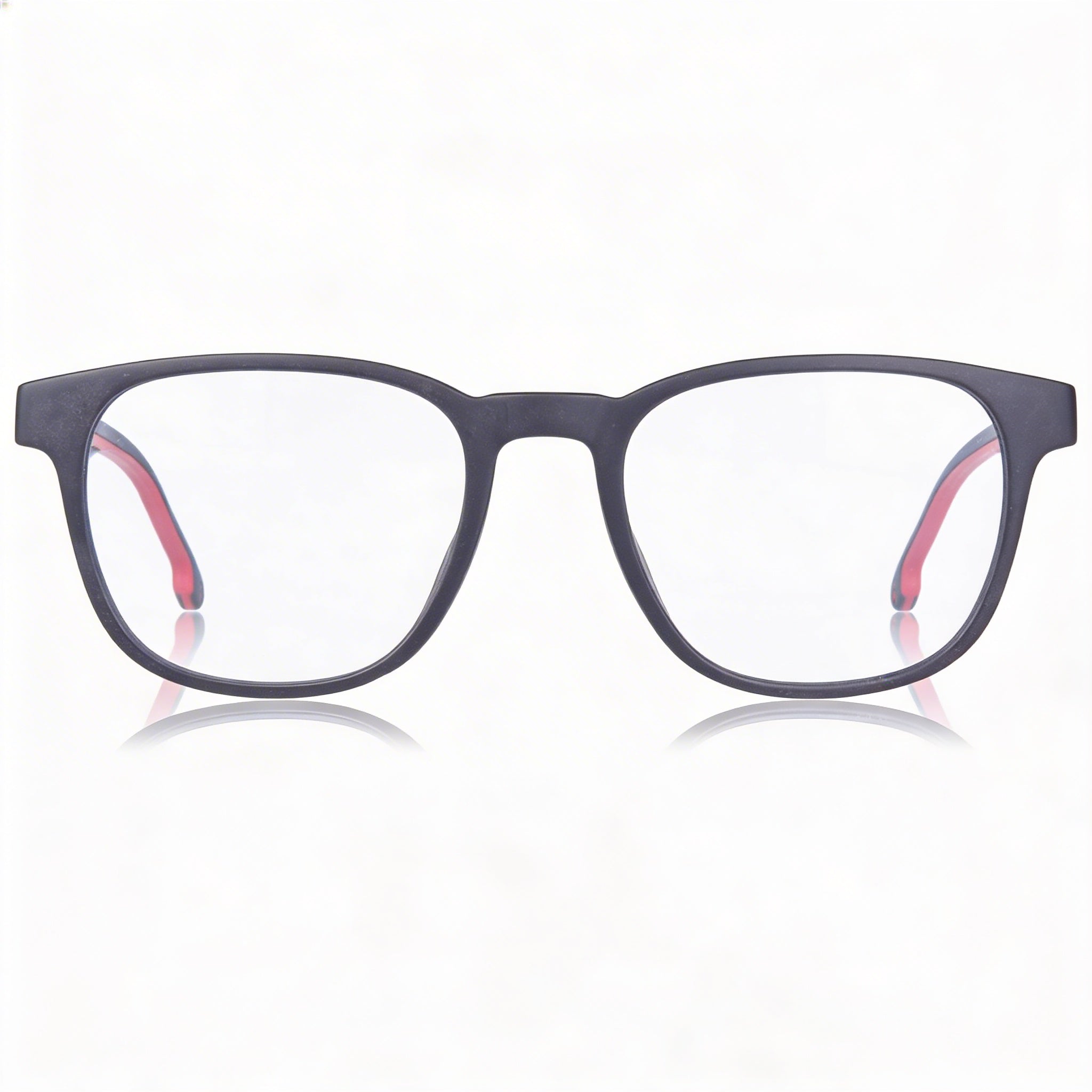 Carrera Casual Gafas de sol de hombre con montura de propionato y protección UV, lentes rojas negras mate, 51 mm, Photo 2