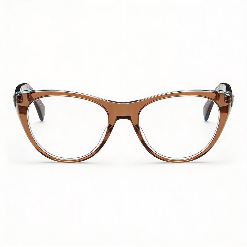 Gafas de sol modernas para mujer Rag & Bone con montura de acetato marrón y lentes marrones sin polarizar, 51 mm