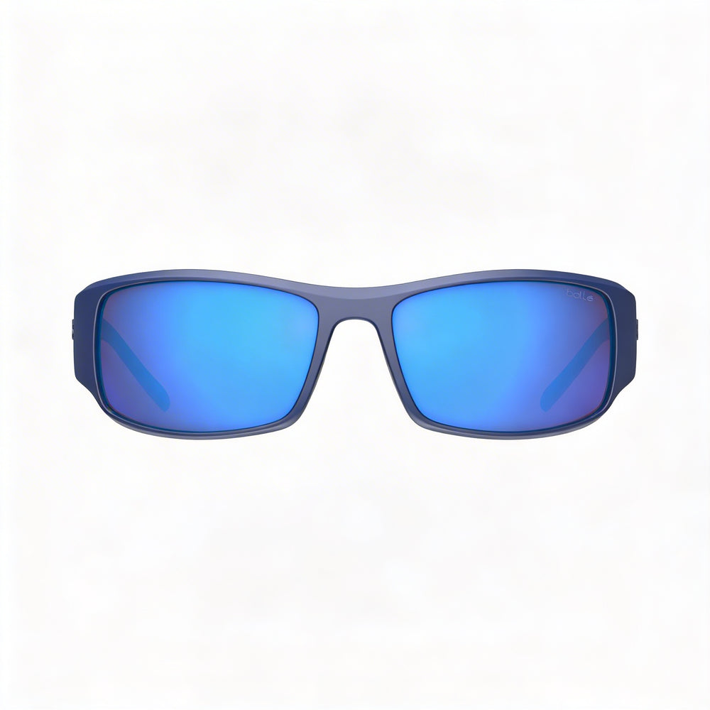 Bollé Casual Unisex Dark Blue Matte Acetate Wrap-around Frame with Polycarbonate UV Lenses 63mm