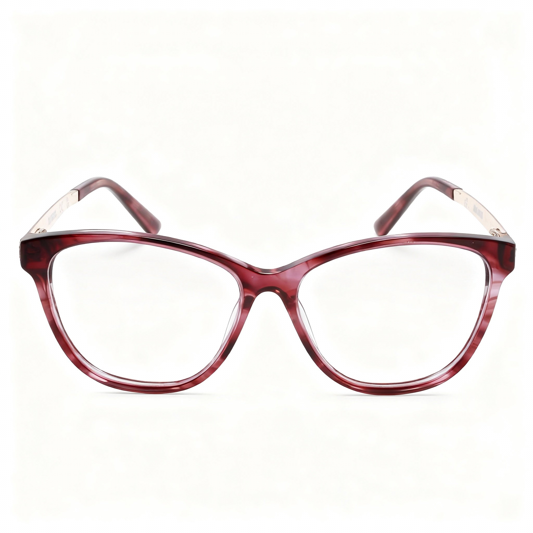 Harley-Davidson Hd0571 Unisex Plastic Frame Eyeglasses, Bordeaux, Polarized Clear Lenses 52-14-145