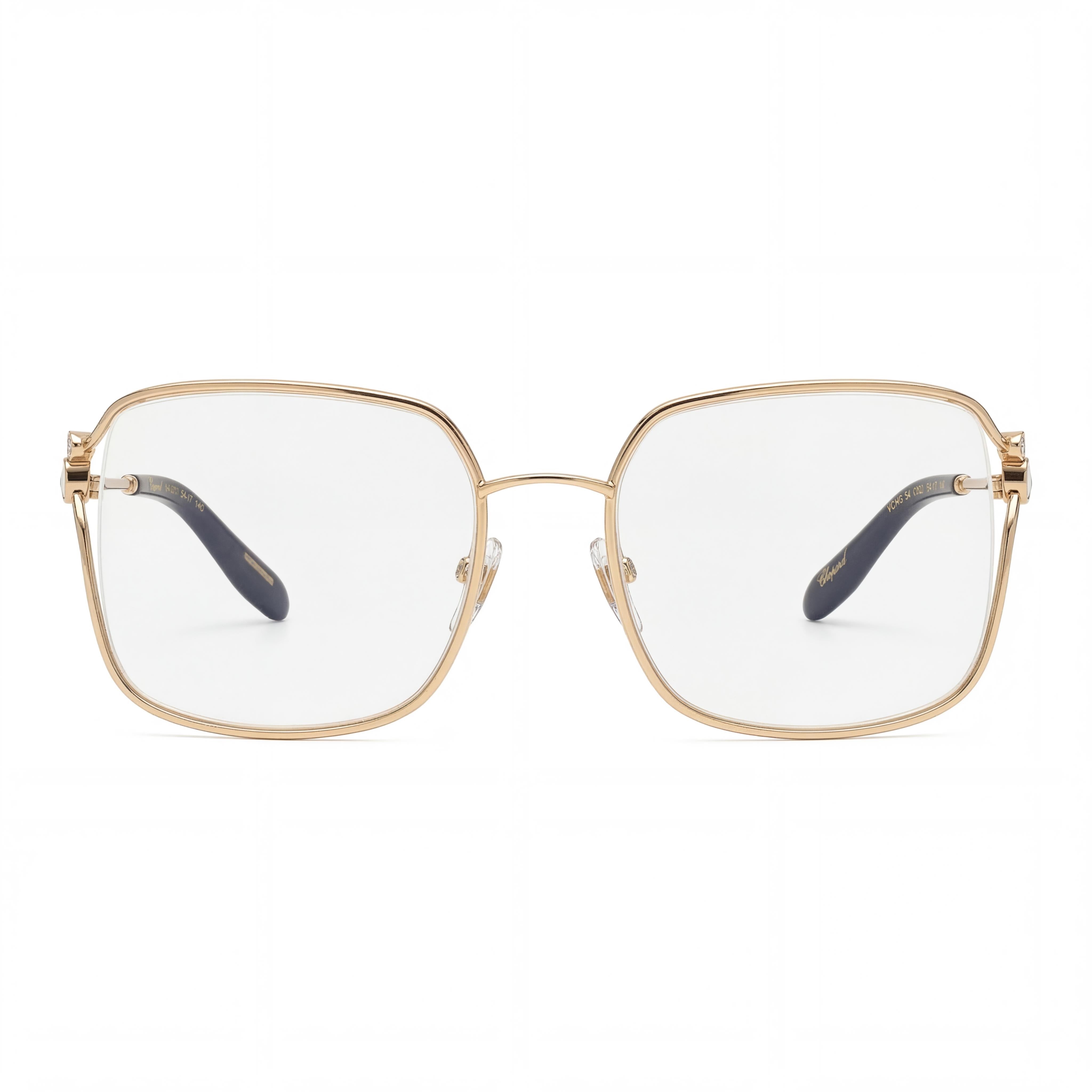 Chopard Casual VCHG29S Women's Metal Frame with Polycarbonate Lenses Oro Rose' Lucido Totale Sunglasses 53mm, Photo 2