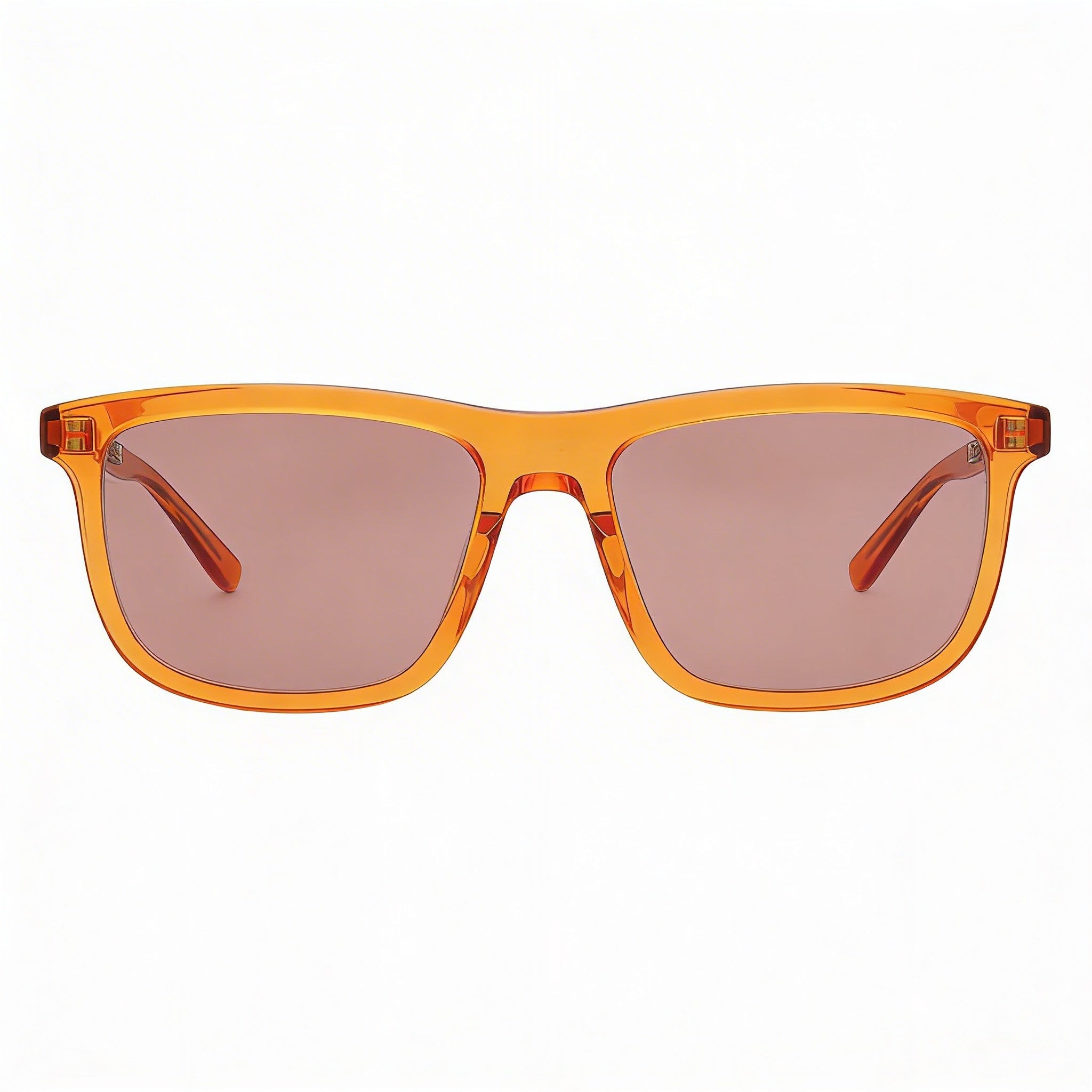 Gafas de sol casuales Yves Saint Laurent SL 501 para hombre, montura de acetato naranja-rojo anaranjado con lente de plástico de 56 mm, Photo 2
