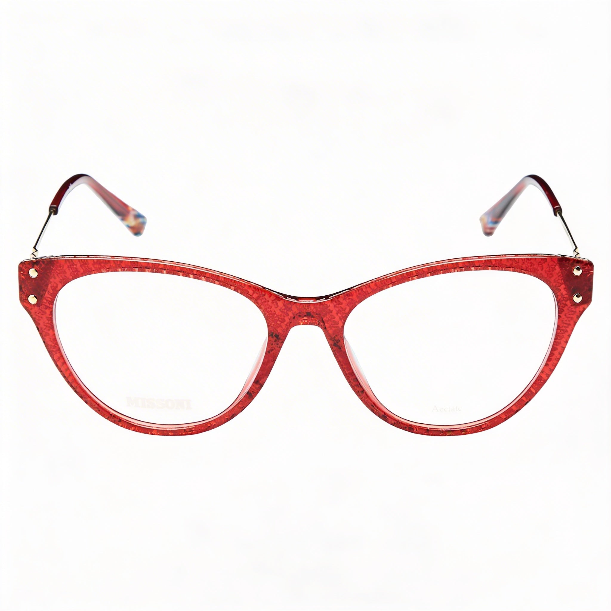 Gafas unisex modernas M Missoni confeccionadas con montura de poliamida y lentes de policarbonato en color burdeos, 52 mm, Photo 2