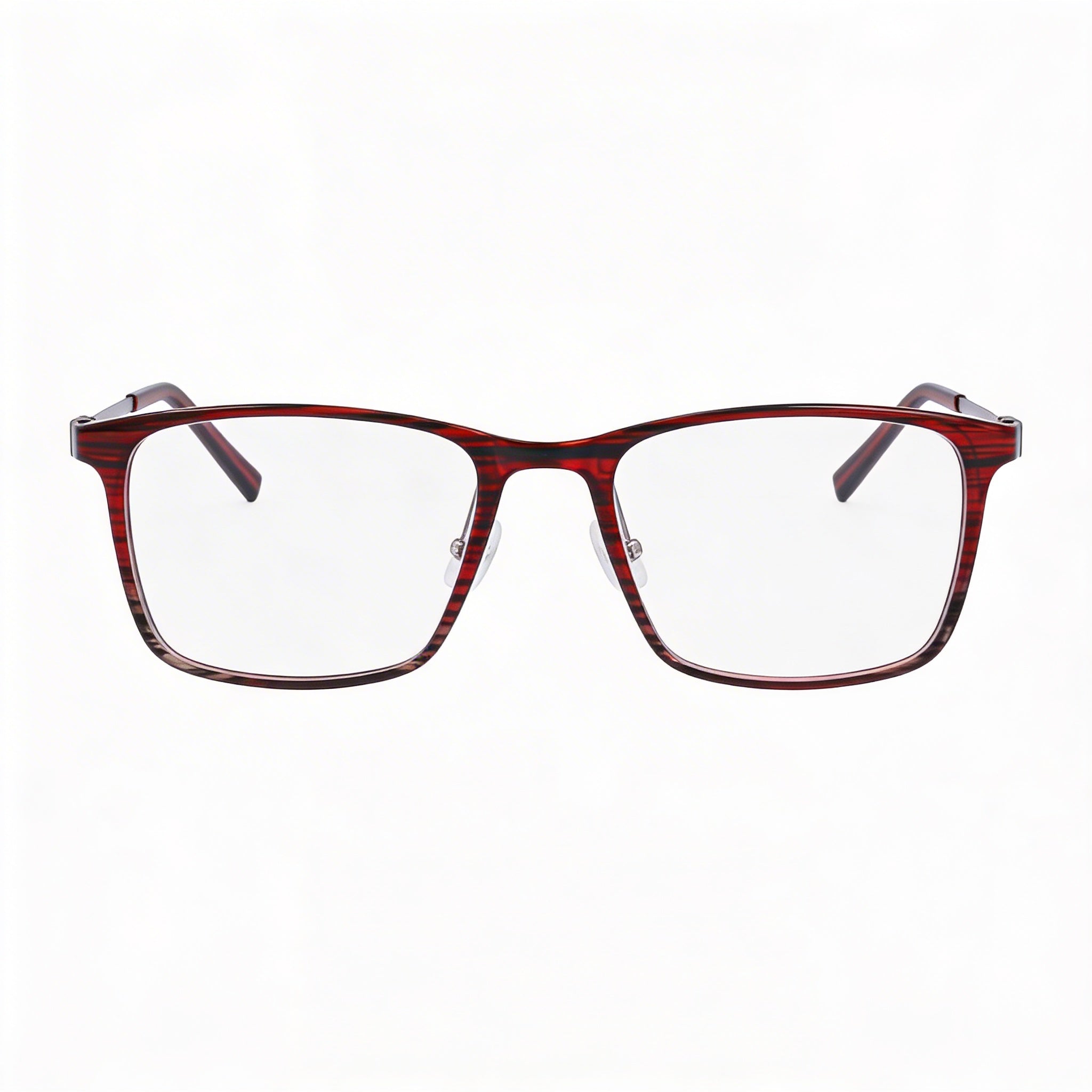 Flexon EP8011 Unisex Eyewear with Metal Frame and Lenses in Burgundy Grey , Size 53mm, Photo 1