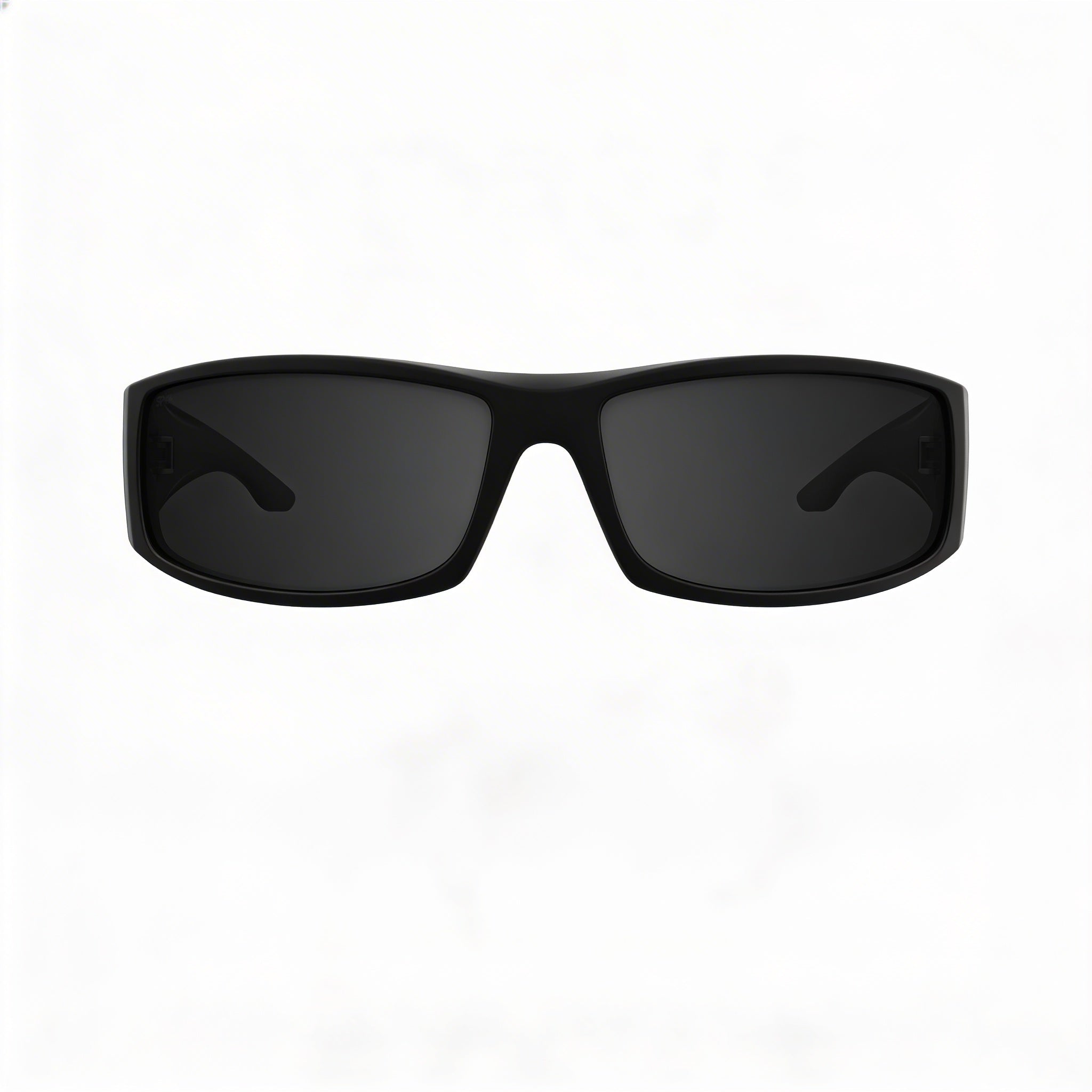 Spy Cooper XL Unisex Rectangular Wrap Sunglasses Soft Matte Black Happy Boost Polar Black Mirror Polarized UV Protection X-Large, Photo 2