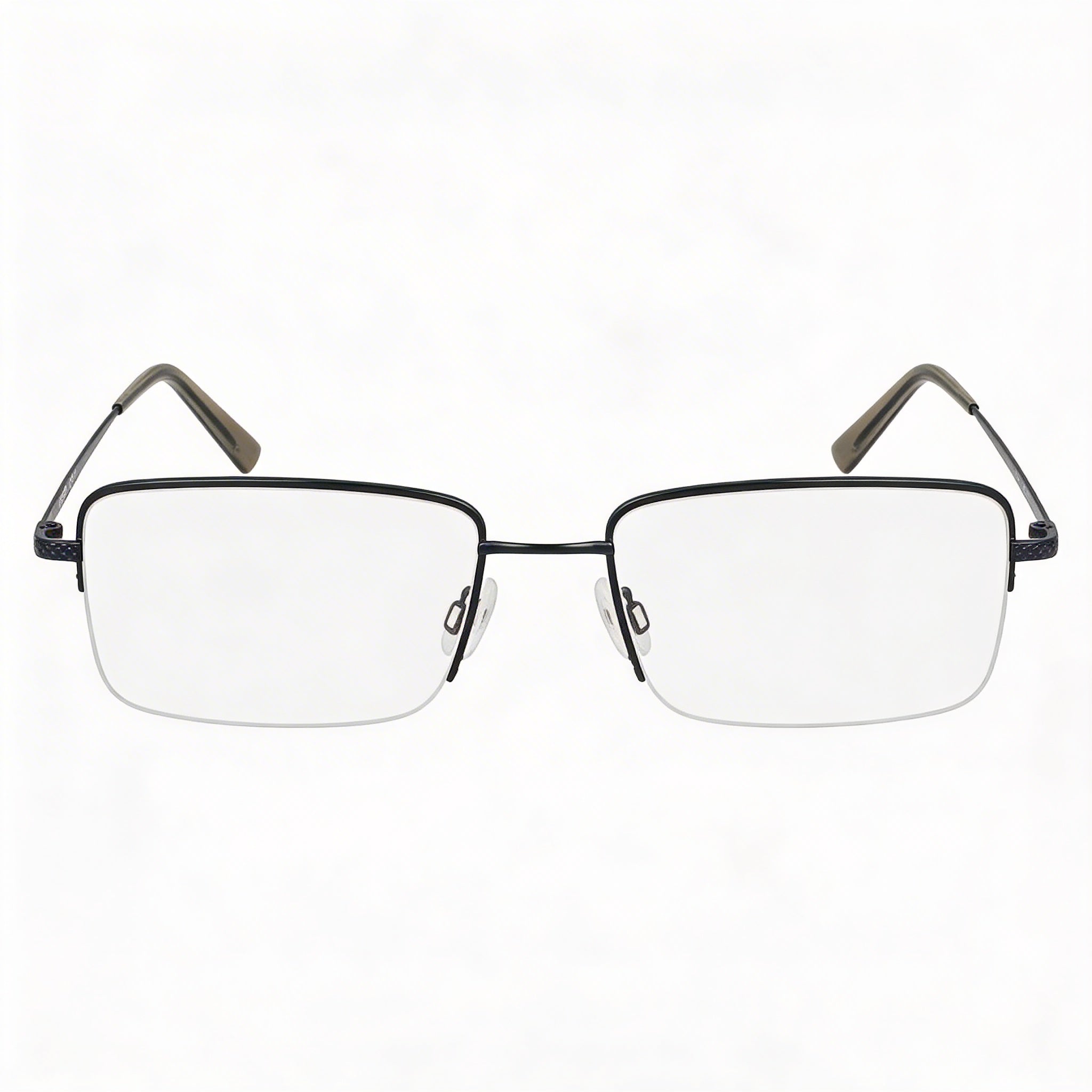 Gafas ópticas Flexon H6073 para hombre con montura satinada azul marino y lentes compuestas multicolor, talla 2-18-150, Photo 2