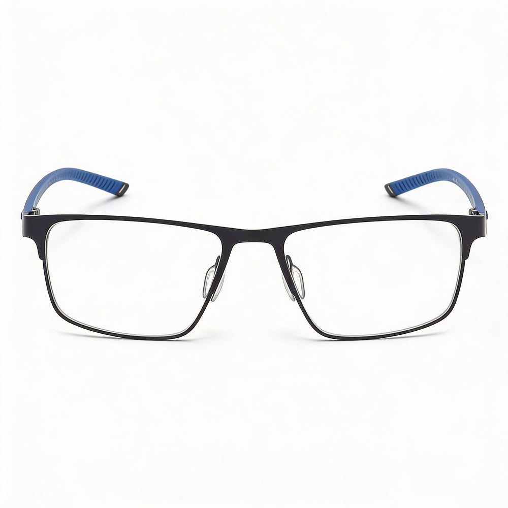 Under Armour Casual Men's Sunglasses with Matte Black Blue Frame, Nylon Lenses, 54mm Lens Width