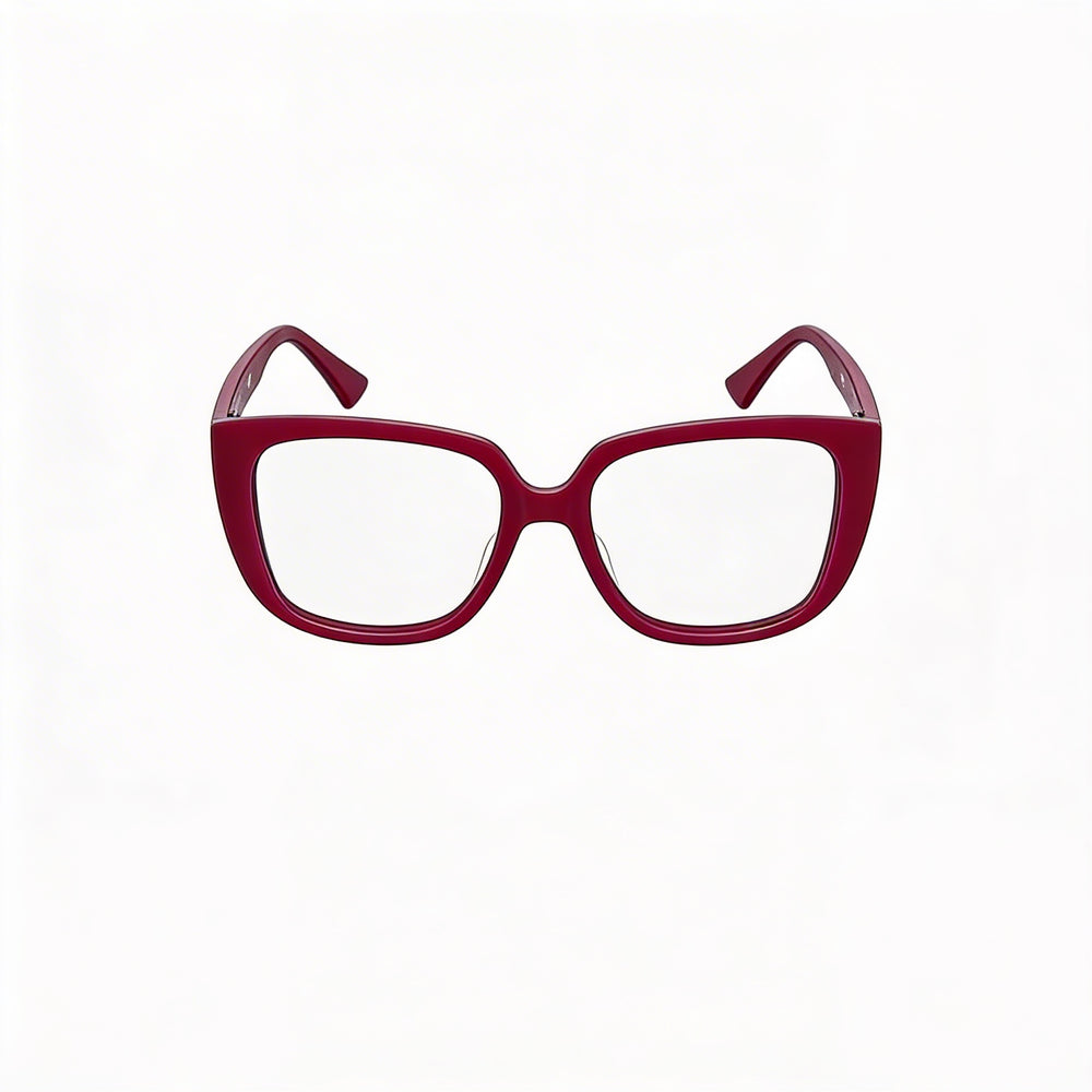 Moschino Mos622 Unisex Eyewear with a Multicolored Acetate Frame and Red Lenses, 53mm Lens Size