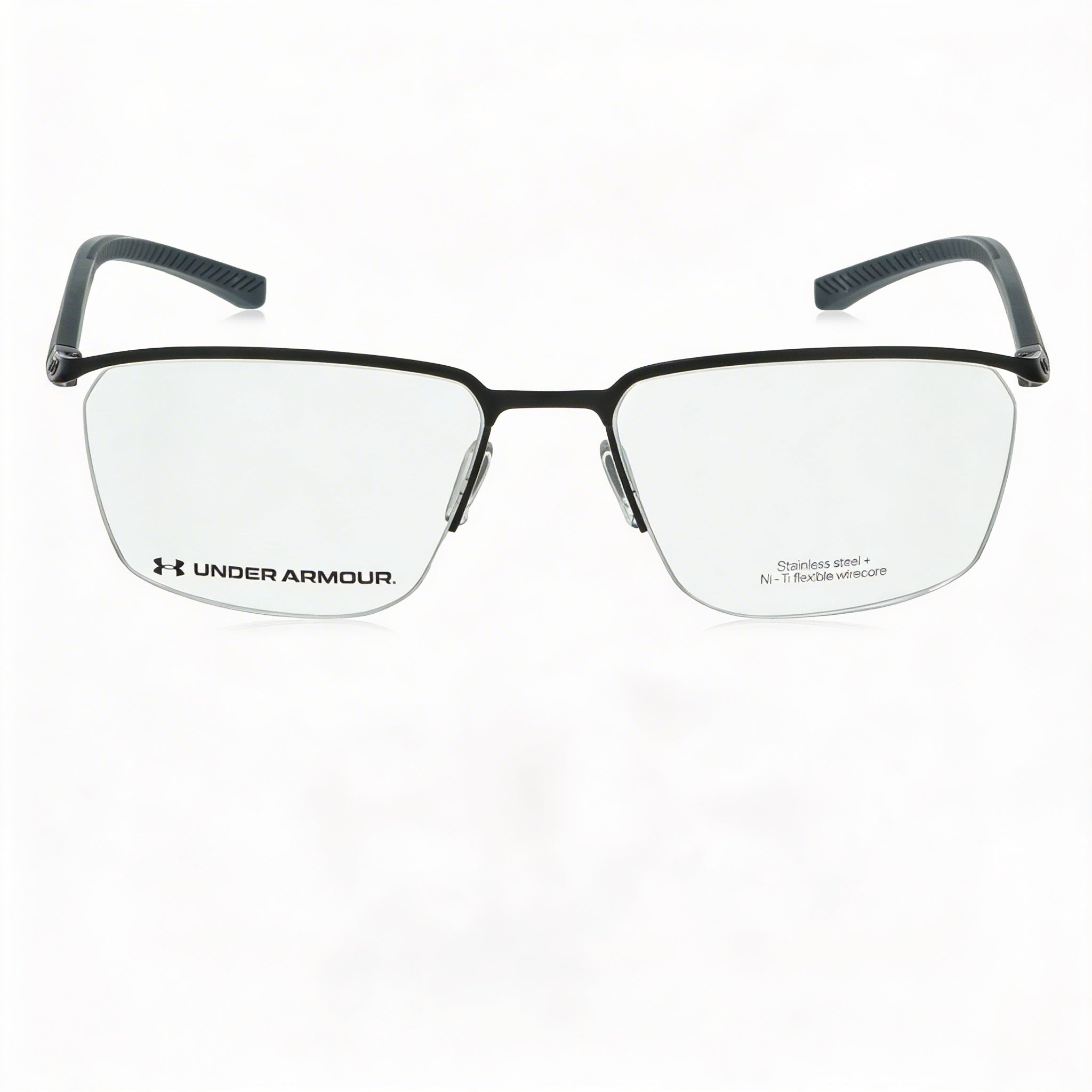 Under Armour Ua 5002/G Men's Semi Dark Ruthenium Metal Optical Frame with Adjustable BubbleGrip Nosepads 57mm, Photo 2