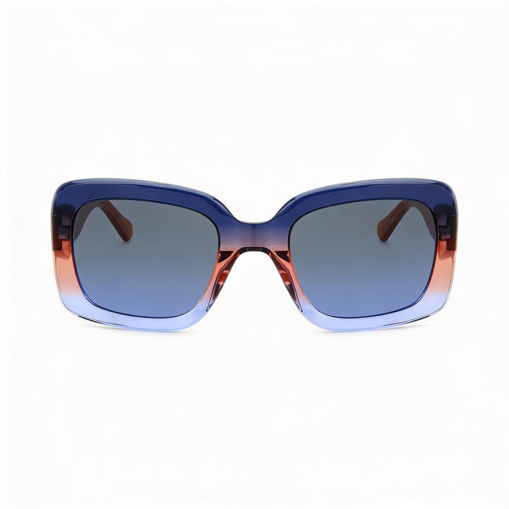 kate spade new york Bellamy/S Gafas de sol de plástico beige gris para mujer, lente azul beige de 52 mm, protección UV, no polarizadas