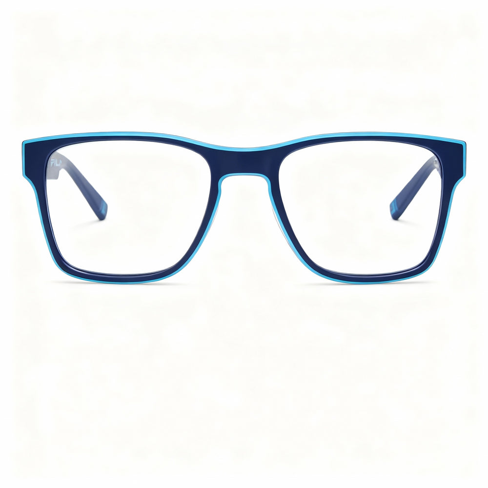 Gafas ópticas Fila Vfi115 para hombre de acetato y metal con lentes de policarbonato no polarizado, 54 mm