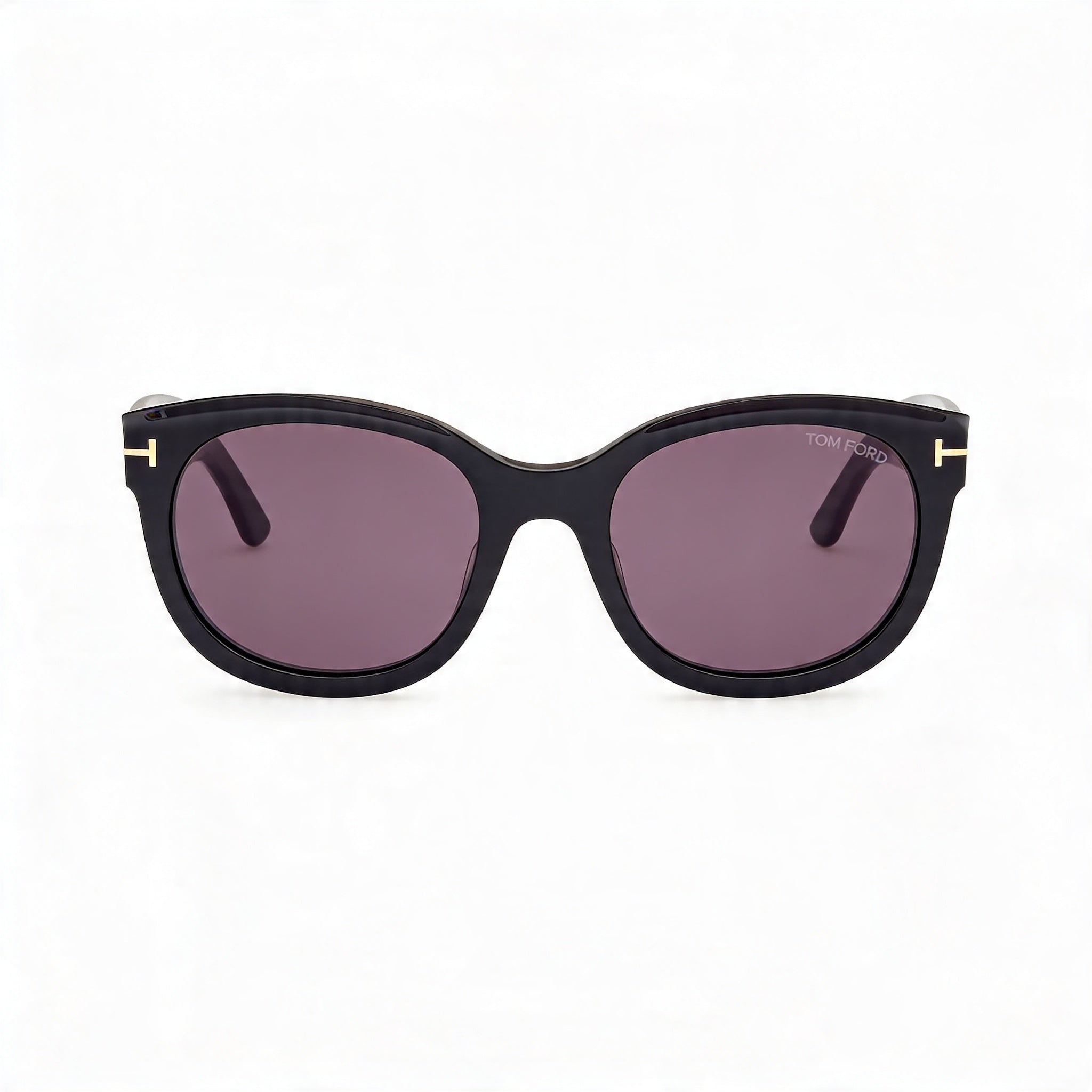 Tom Ford Tamara FT1114 Gafas de sol para mujer con montura de plástico negro brillante, lentes ahumadas, protección UV del 100 %, 54 mm, Photo 1