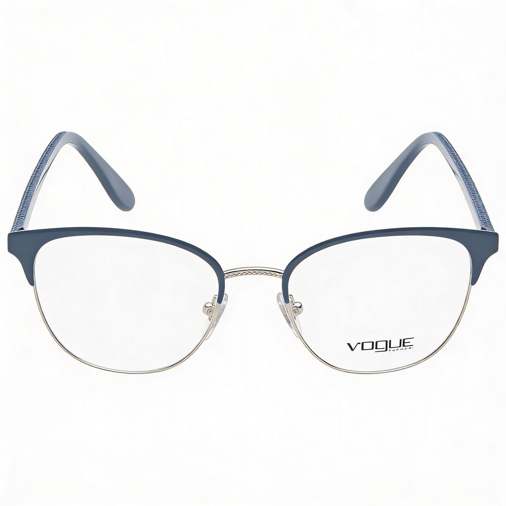 Vogue Eyewear Vo 4088 Women's Blue/Silver Plastic Frame Eyewear with 50mm Lens, 18mm Bridge, 140mm Temple