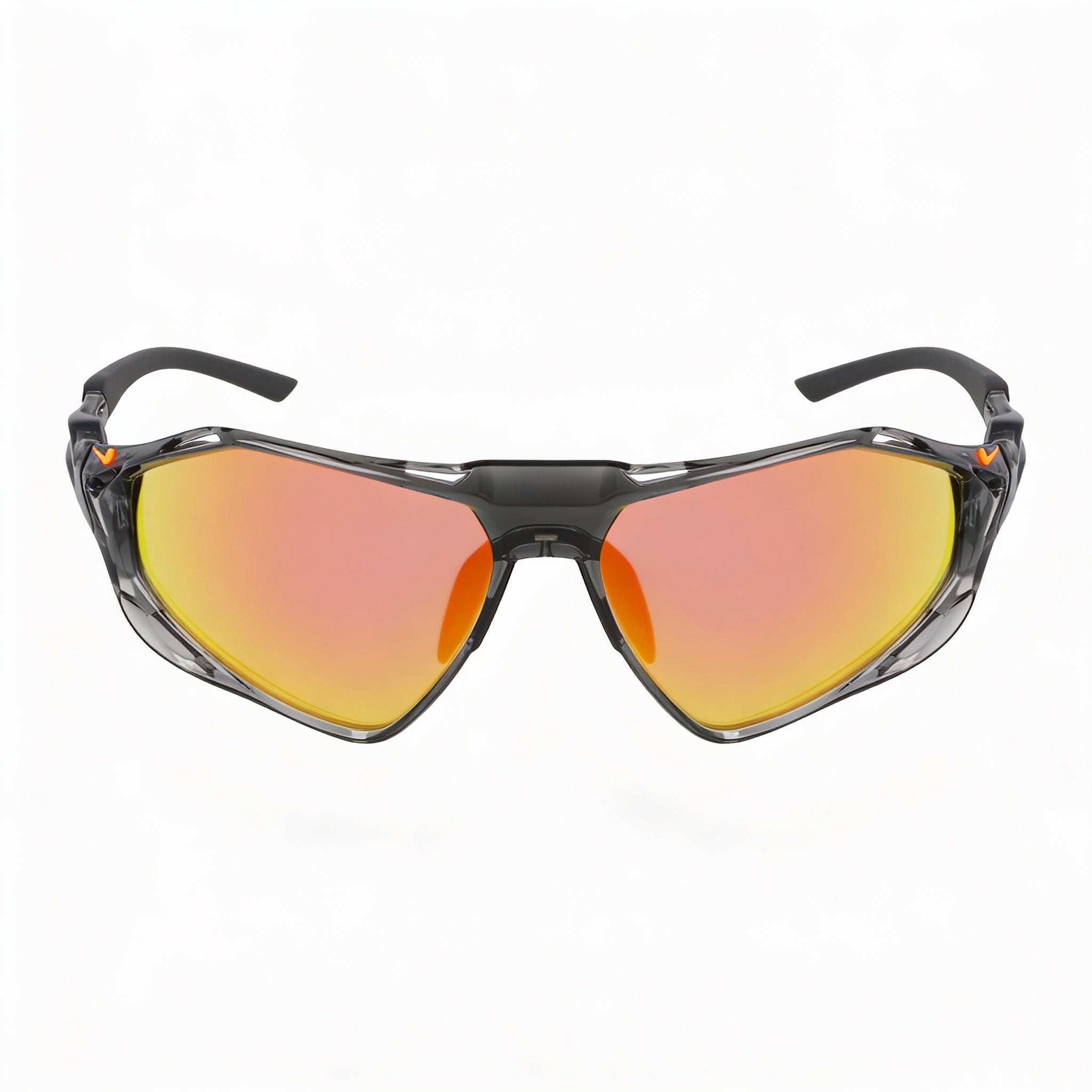 Gafas de sol Nike Zeus Rise E If1113x unisex de acetato con protección UV y efecto espejo, color gris humo, naranja carretera, 63 mm, Photo 2
