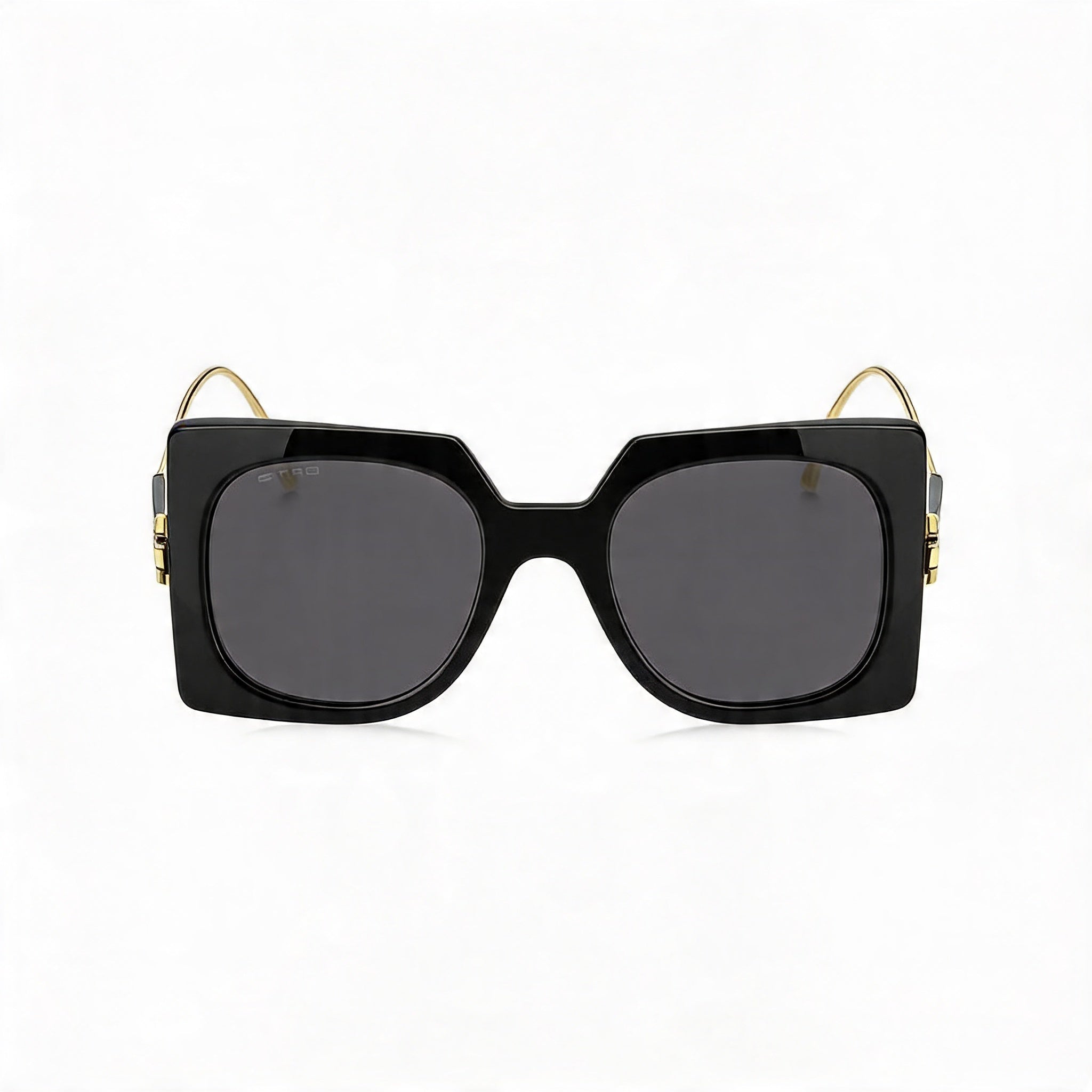 Gafas de sol clásicas Etro para mujer, montura de acetato en gris y negro, lentes negras no polarizadas de 54 mm, Photo 2