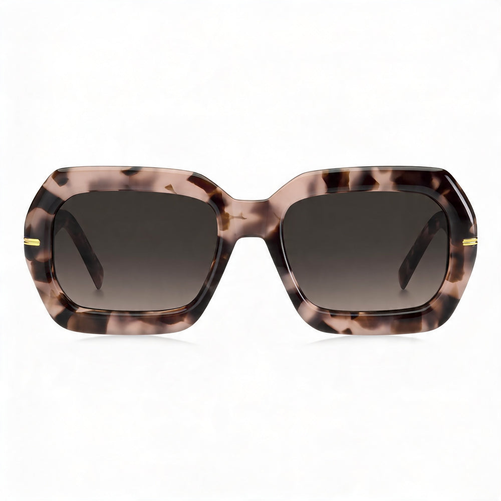 Hugo Boss BOSS 1732/G/S Women's Pink Havana Acetate Frame Brown Shaded Lens UV Protection Sunglasses 54mm