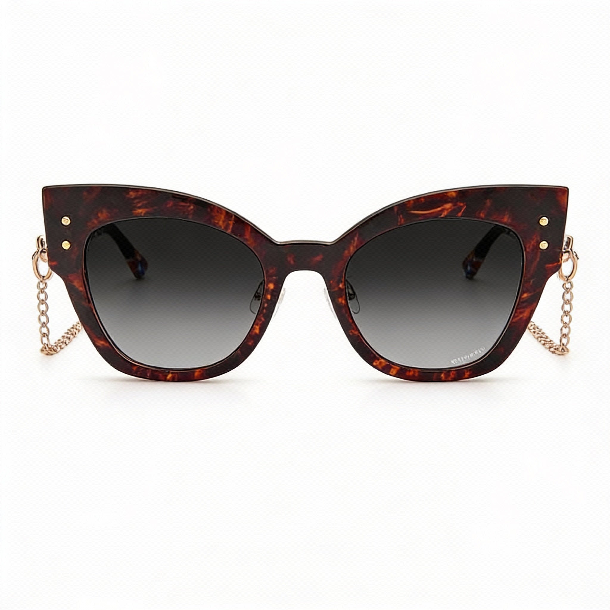 Gafas de sol casuales M Missoni para mujer, con montura de acero inoxidable en cobre dorado y protección UV, lentes de 53 mm, Photo 2