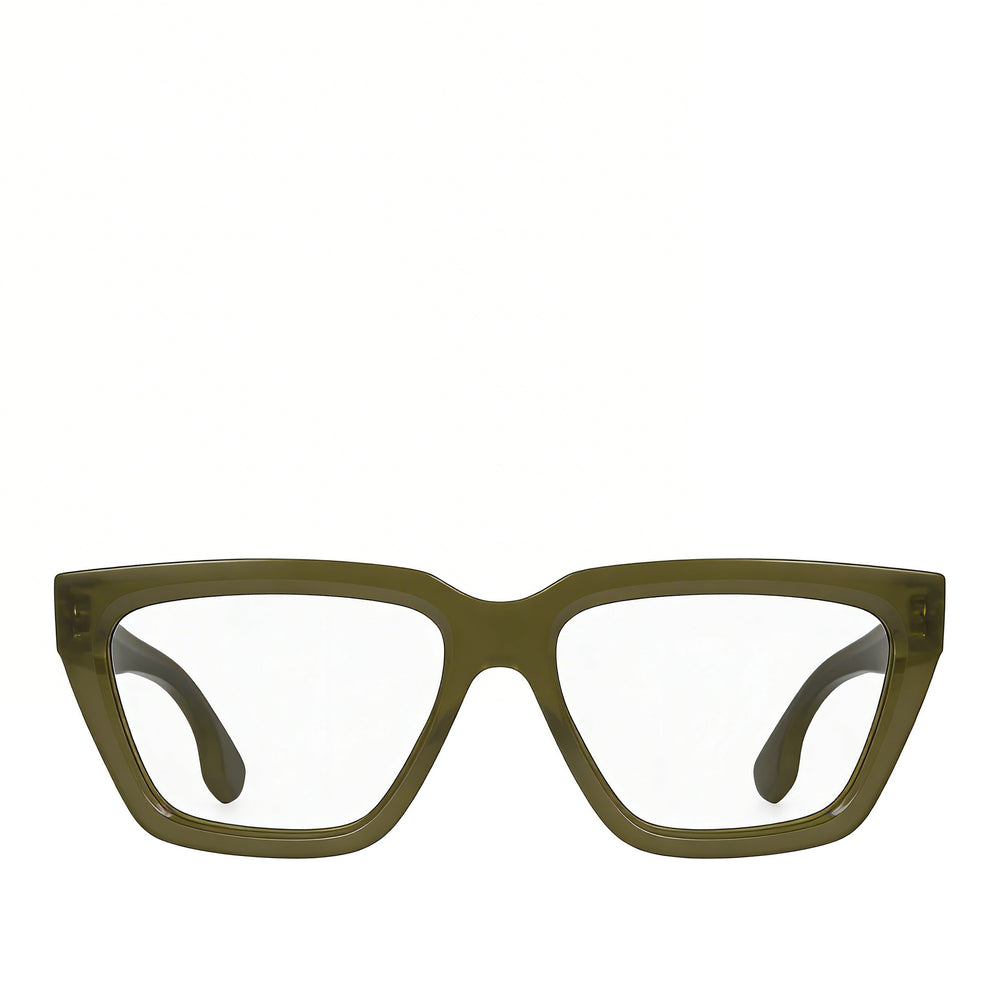 Victoria Beckham Modern VB2658 Women's Acetate Frame Sunglasses featuring Olive Lenses and Frame 53mm