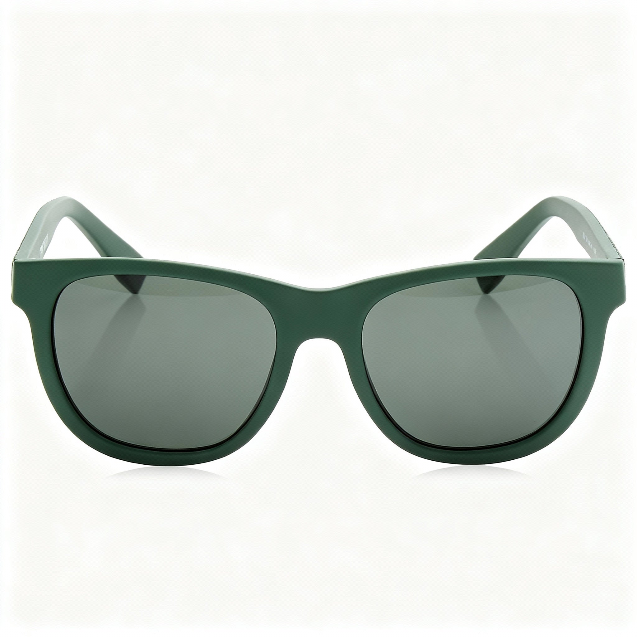 Lacoste L848S Unisex Green Thermoplastic Polyurethane Square Frame Sunglasses with Green Non-Polarized UV Lenses 54mm