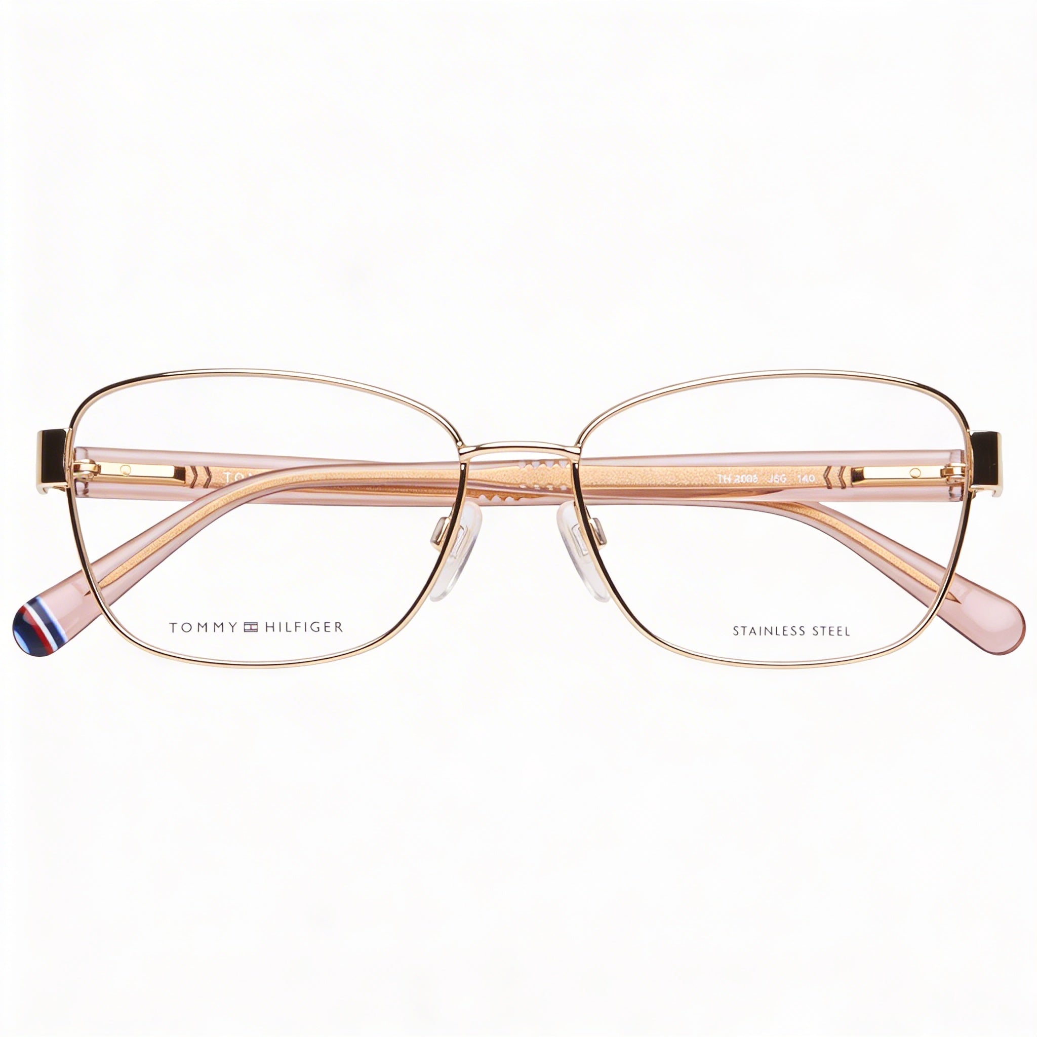 Gafas de Sol Tommy Hilfiger Modern para Mujer, Multicolor, de Aleación de Acero, Sin Polarizar, con Lentes de Policarbonato Dorado de 56mm, Photo 2