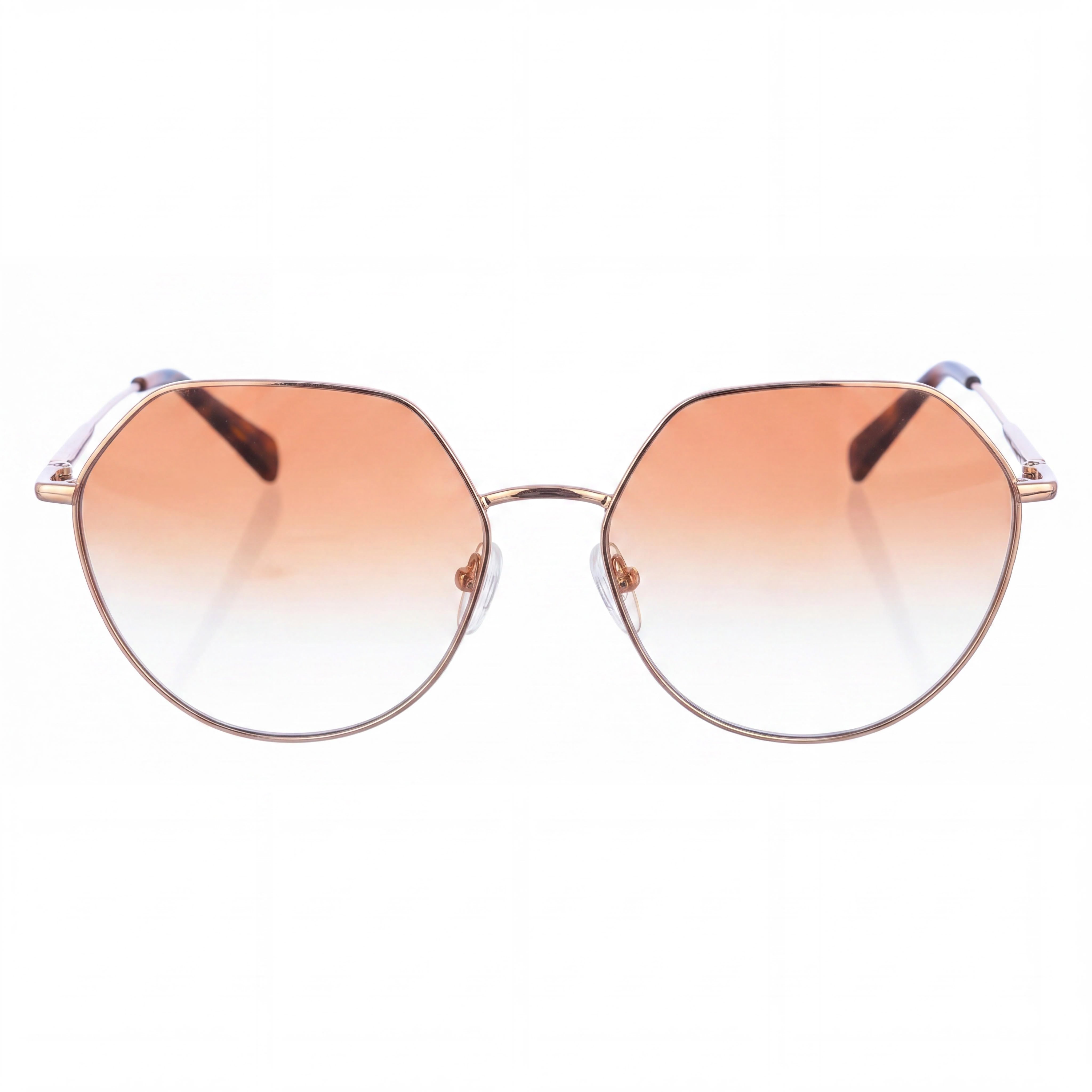 Gafas de sol Longchamp LO154S para mujer, informales, montura de metal, lentes de policarbonato, oro rosa ladrillo 60 mm, Photo 2