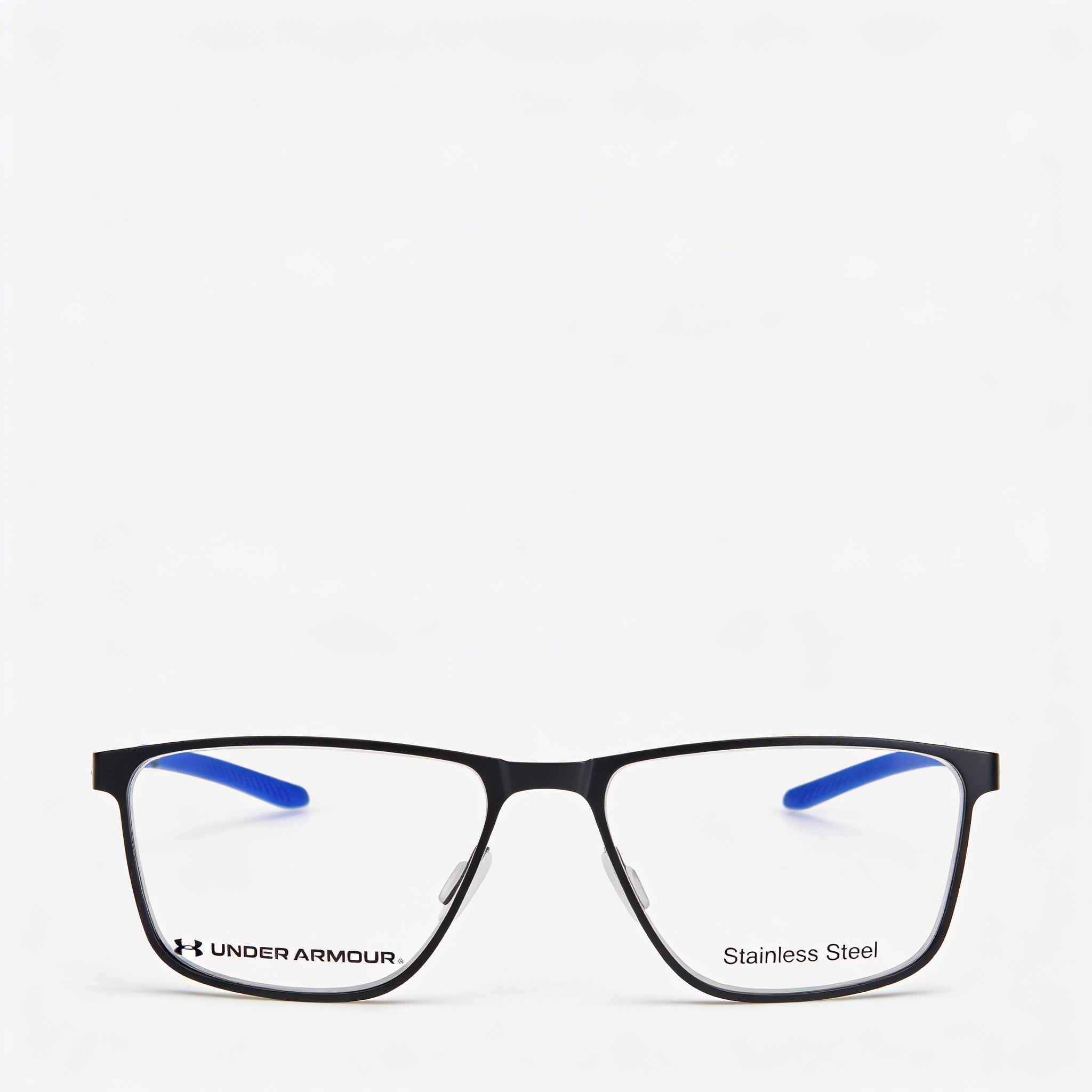 Under Armour Black Rectangle Eyeglasses for Men, Alloy Steel 54mm, Photo 2