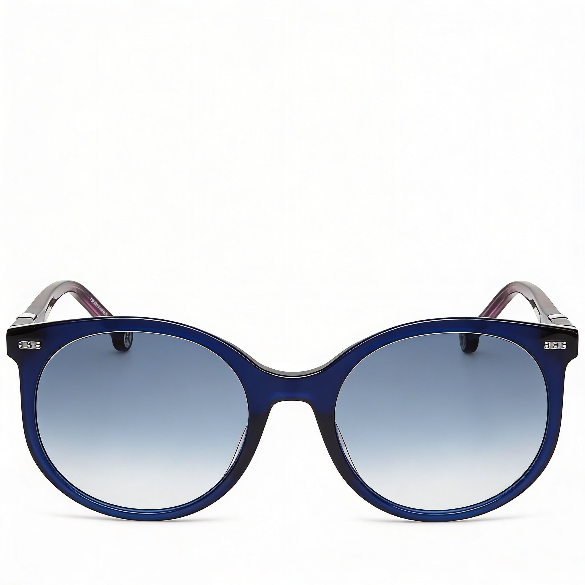 Gafas de sol Carolina Herrera CH 0046/S para mujer, de plástico azul oscuro transparente, con cristales degradados azules y protección UV, 56 mm, Photo 2