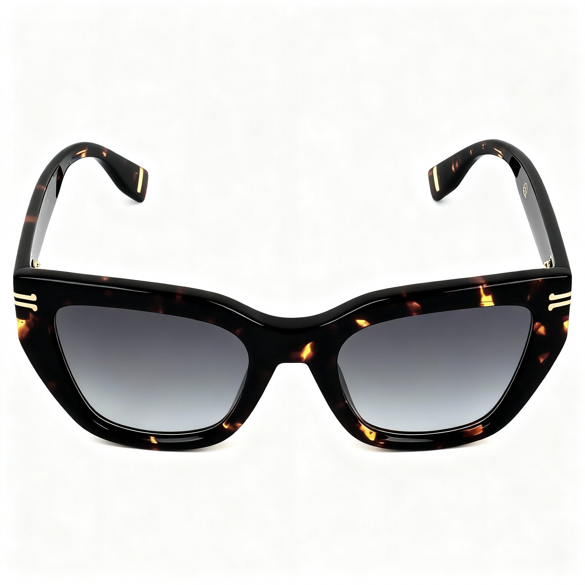 Marc Jacobs Mj 1070/S Women's Havana Plastic Sunglasses with Grey Azure Gradient Lenses, 53mm