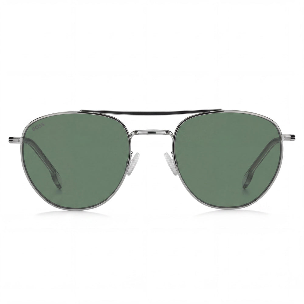 HUGO BOSS BLACK Boss 1631-S Men's Matte Black Stainless Steel Non-Polarized UV Protection Sunglasses 53mm