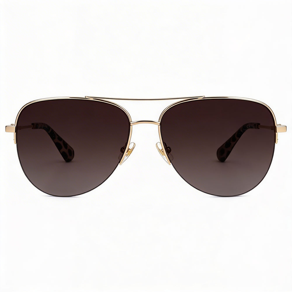 Kate Spade New York Maisie/G/S Gafas de sol de mujer marrones degradadas de acero inoxidable de La Habana con protección UV 60-15-140