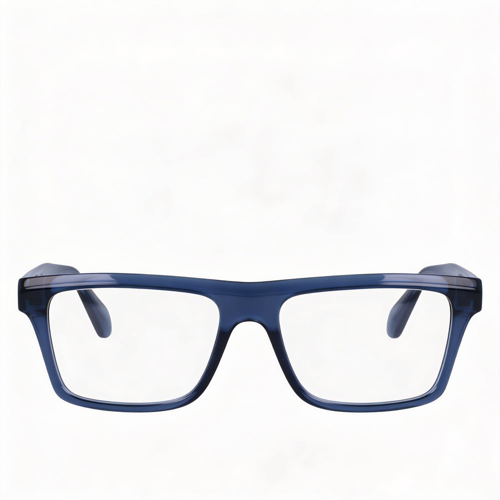 Ferragamo Sf2988 Men's Transparent Azure Metal Polarized Sunglasses 54mm