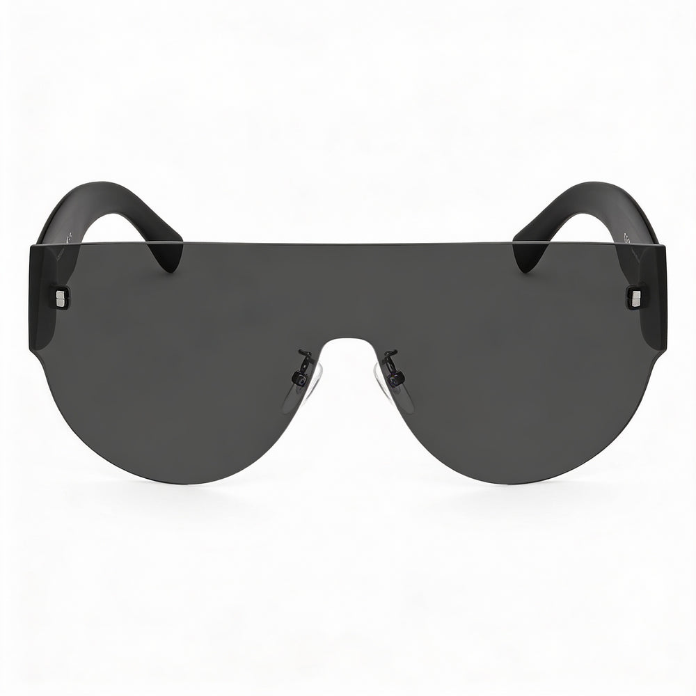 Carrera Modern Unisex Sunglasses Nylon Frame 80s Ir Black White with 99mm UV Protected Lenses
