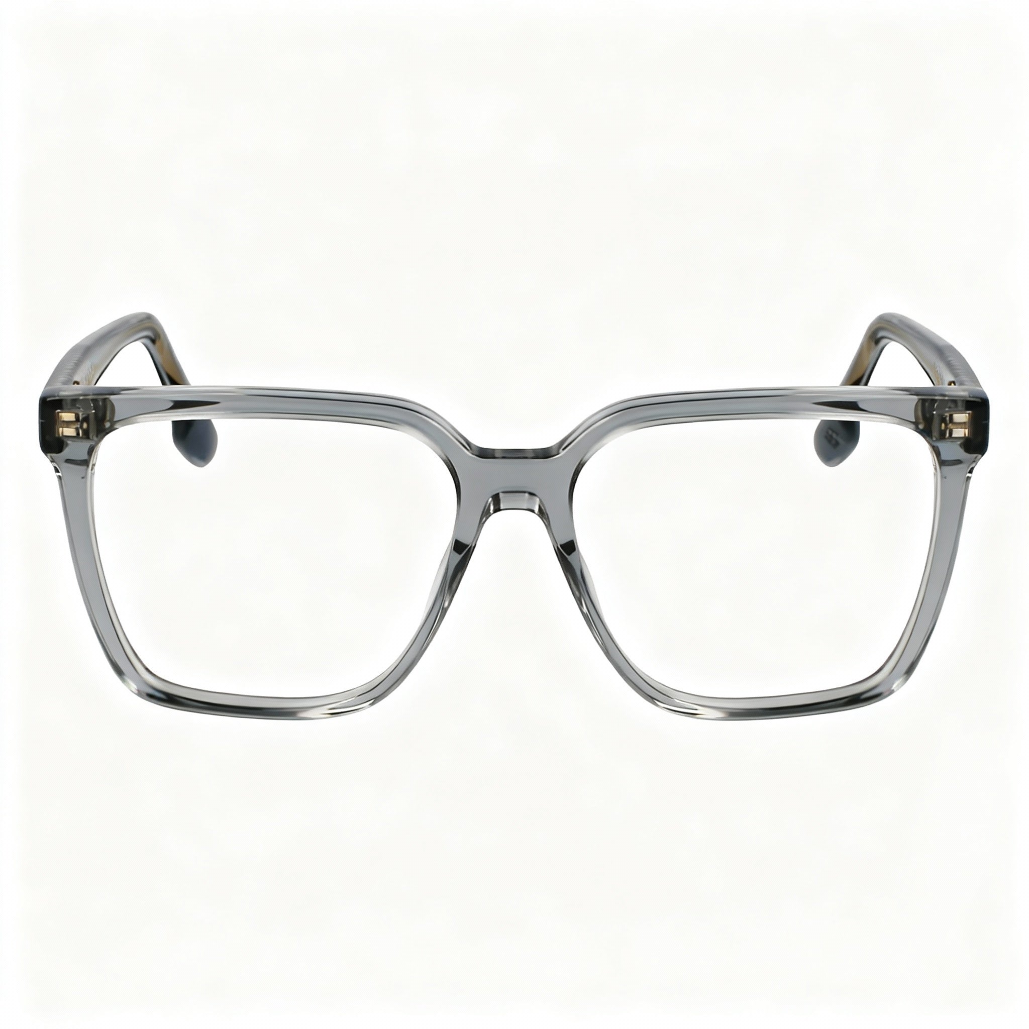 Victoria Beckham VB2669 Women's Square Transparent Grey Acetate Eyeglasses 55-15-140