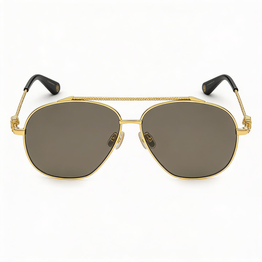 Just Cavalli Src008v Navigator UV Protection Stainless Steel Unisex Sunglasses 62mm Yellow Gold