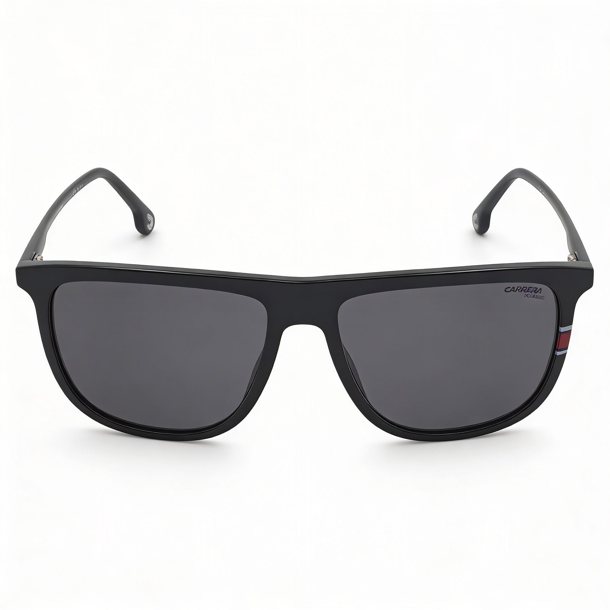 Gafas de sol unisex Carrera 218/S con montura de plástico negra y lentes polarizadas grises, 100 % protección UV, 58 mm, Photo 2