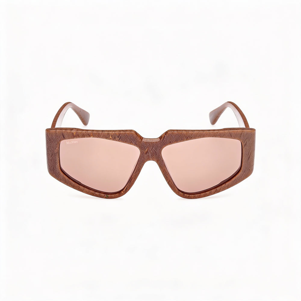 MaxMara Mm0125 Women's Havana Acetate Frame Brown Polycarbonate Lenses Eyewear 58-13-140
