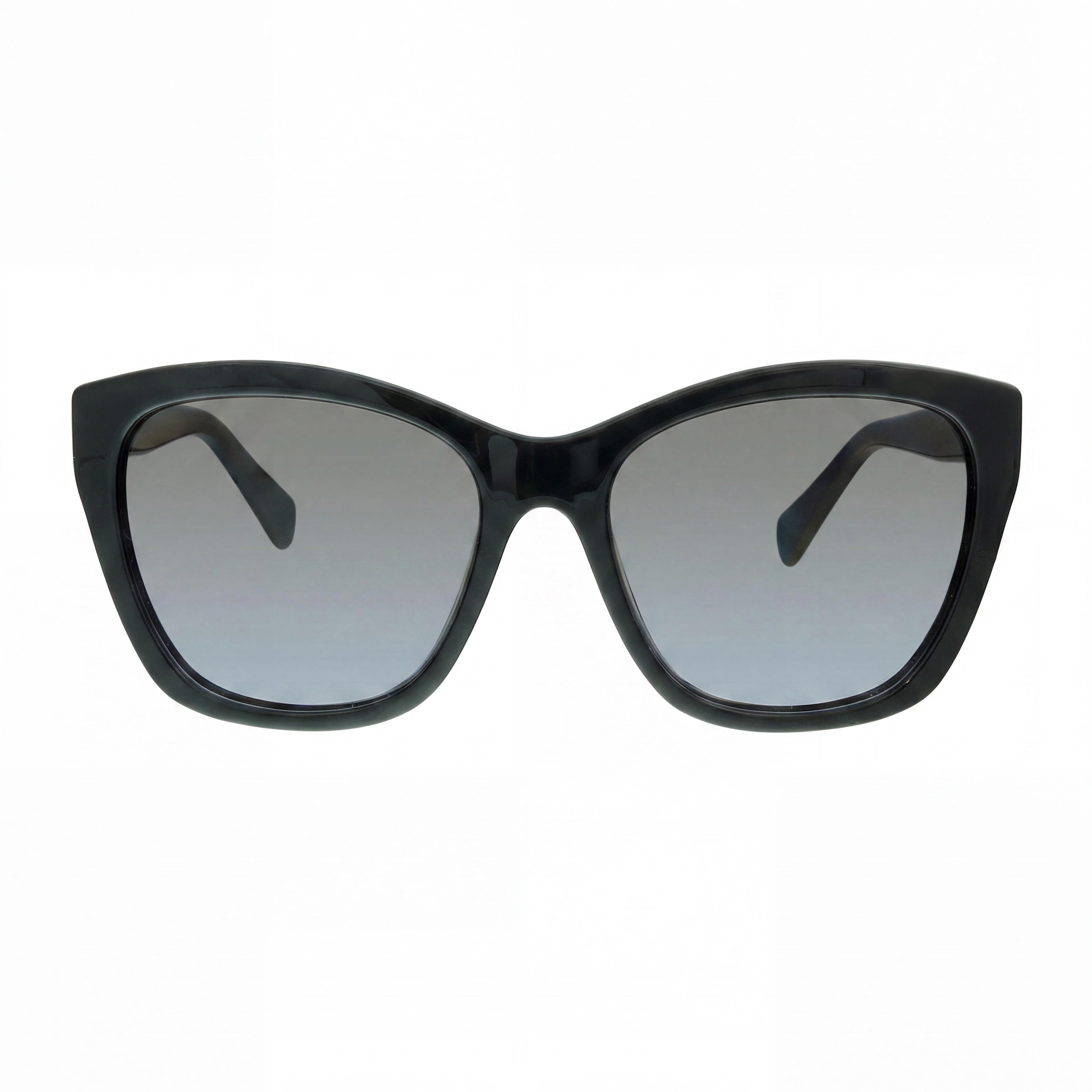 Salvatore Ferragamo Gafas de Sol Clásicas Negras de Plástico Ojo de Gato para Mujer con Degradado Gris Lente de 56mm y 100% Protección UV, Photo 2
