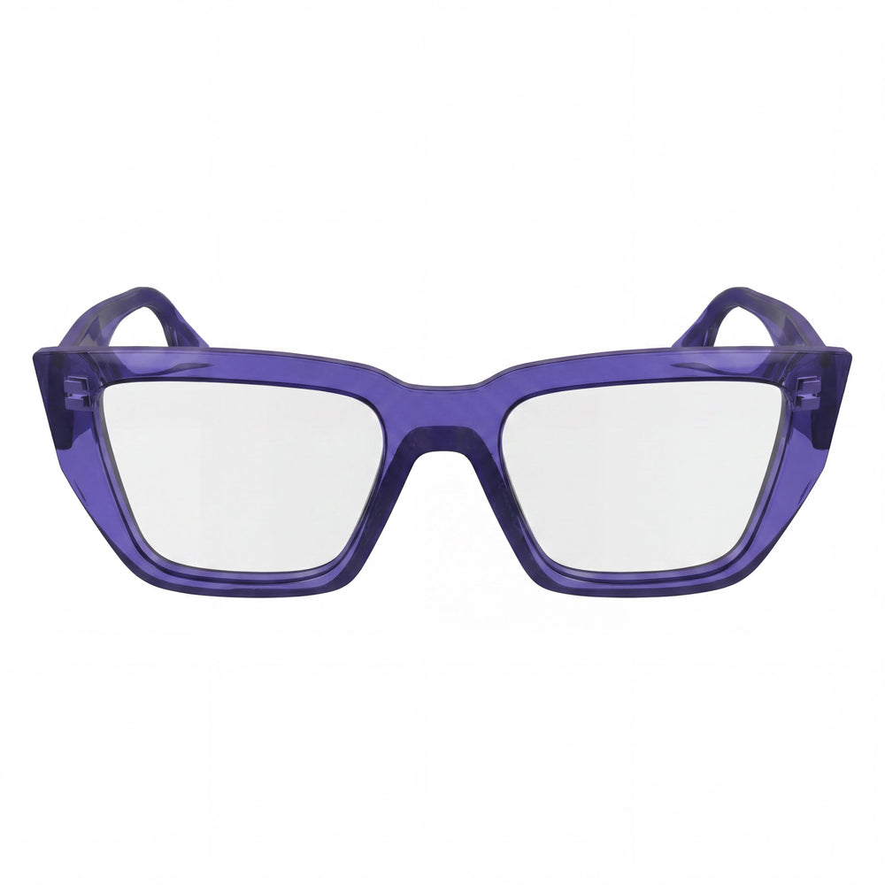 KARL LAGERFELD Modern Women's Violet Injected Frame Sunglasses with UV Protection, 52mm Lens