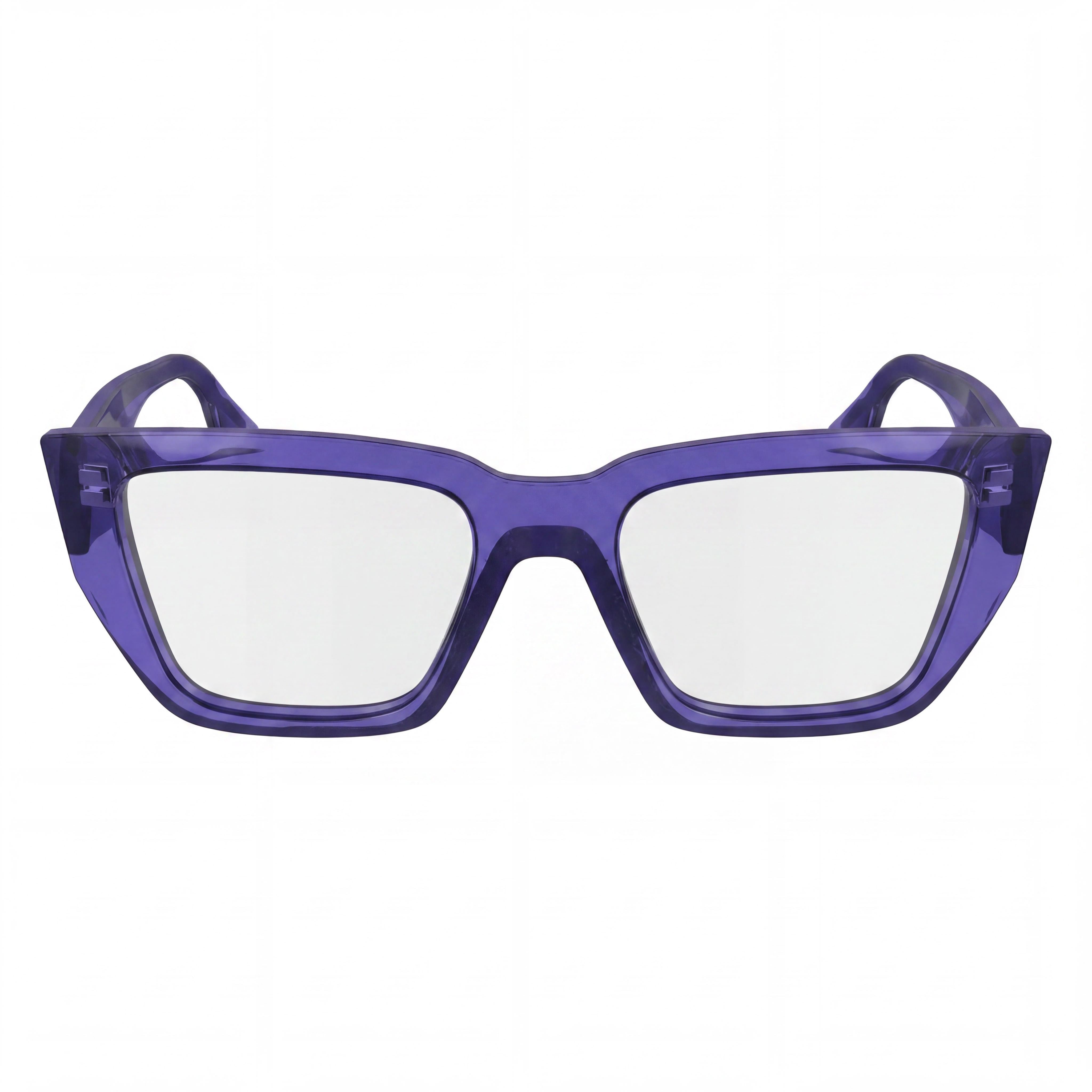 KARL LAGERFELD Modern Women's Violet Injected Frame Sunglasses with UV Protection, 52mm Lens, Photo 2
