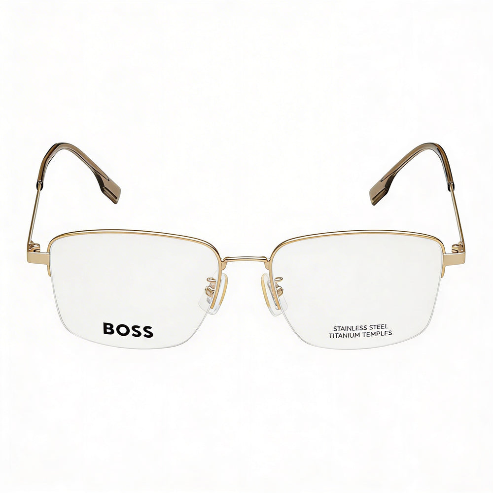 Hugo Boss 1474/f Modern Women's Alloy Steel Matte Gold UV Protection Sunglasses 55mm
