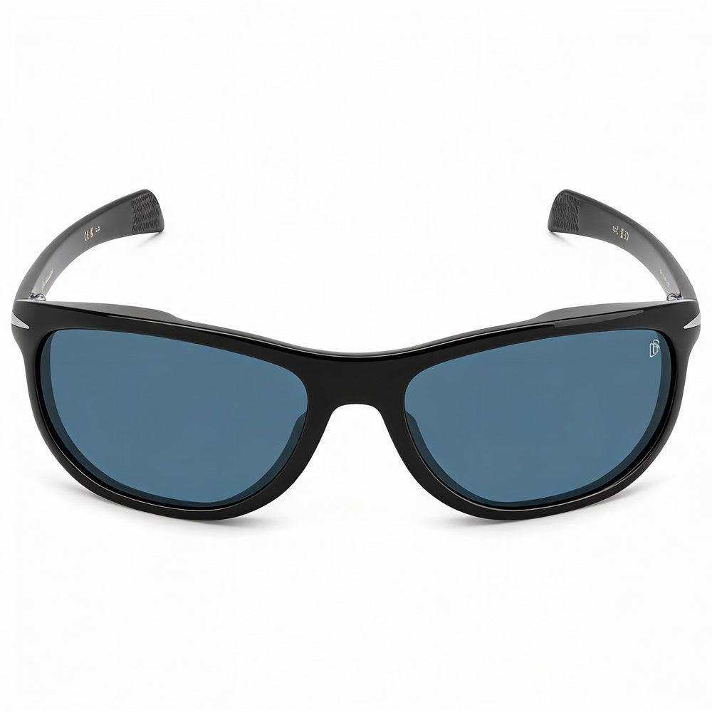 David Beckham Db 7117/S Men's Black Stainless Steel Frame Blue Non-Polarized UV Protection Sunglasses 64mm