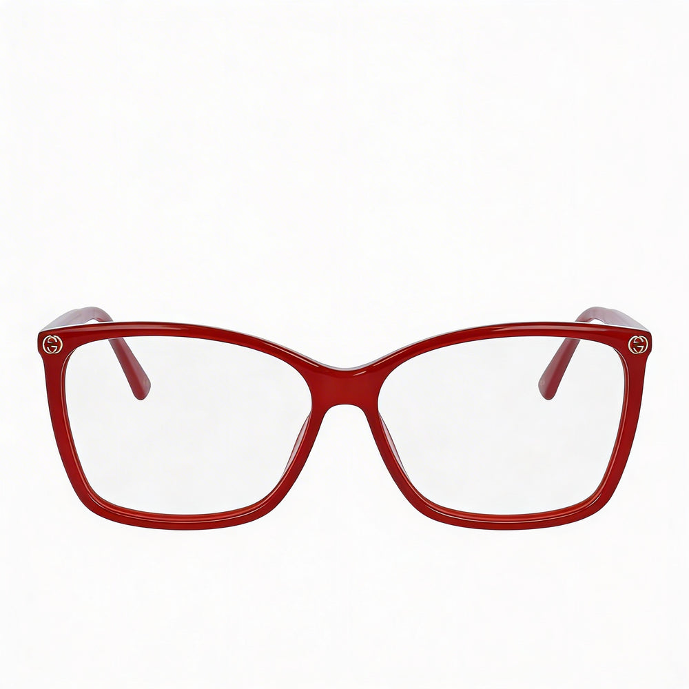 Gucci GG0025O-004 Women's Red Plastic Eyeglasses 56mm
