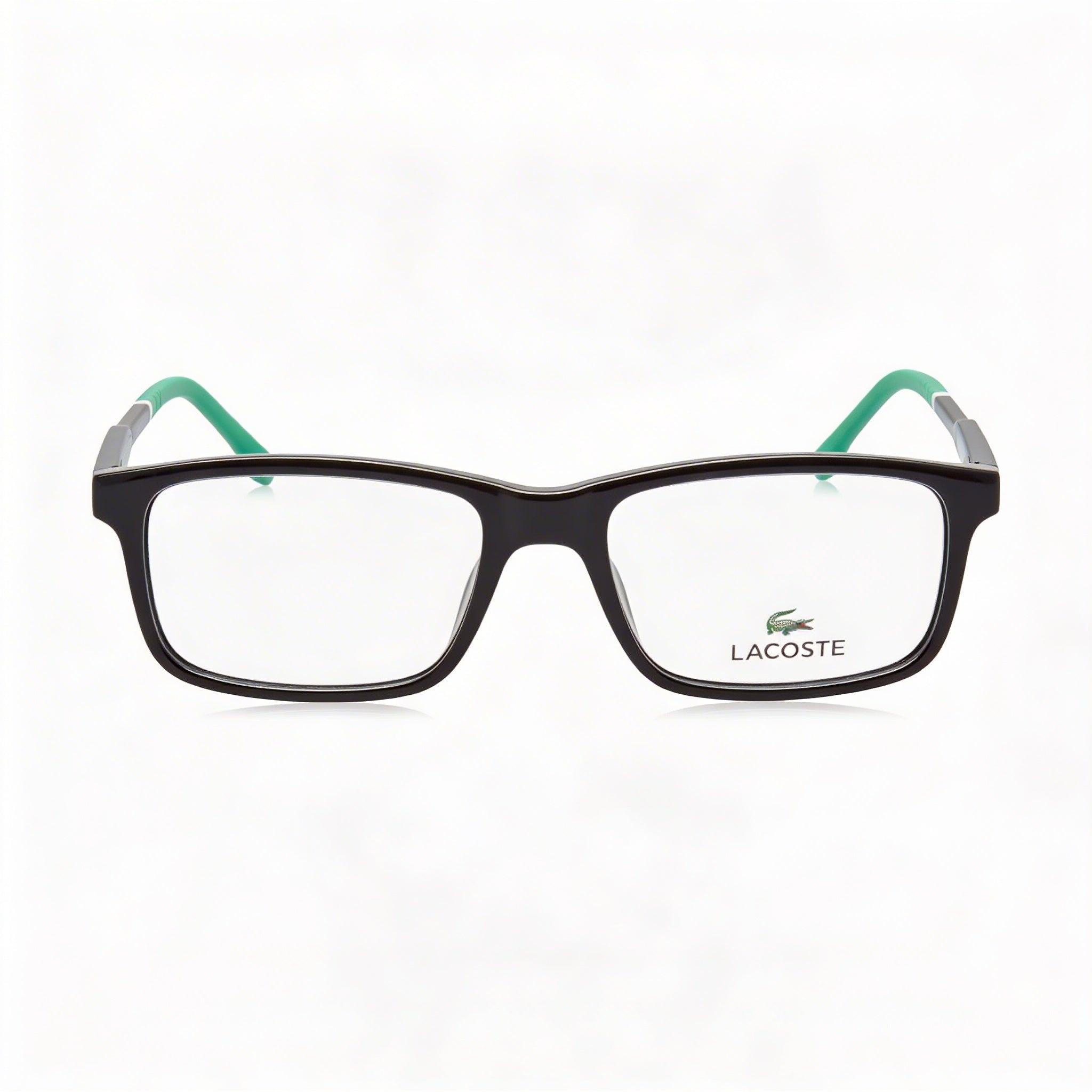 Gafas modernas para hombre Lacoste con montura de inyección negra, lentes de policarbonato, tamaño 49-16-140 mm, Photo 2