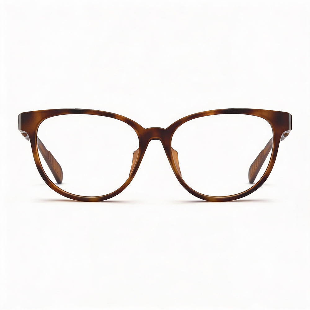 Gafas adidas Sp5001 para mujer con lentes de policarbonato inyectado color Havana oscuro transparente de 55 mm