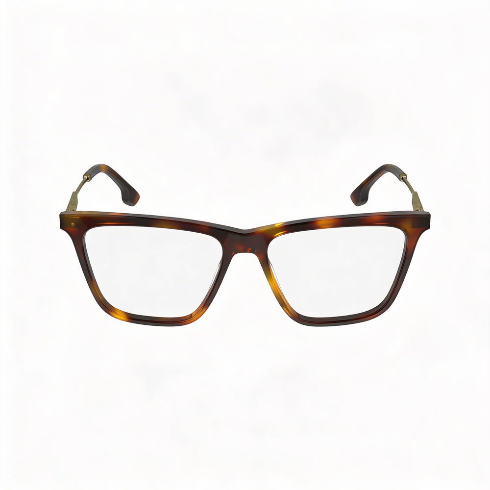 Montura de gafas ópticas Victoria Beckham Modern para mujer, de acetato, color carey, con lentes de 54 mm, puente de 15 mm y patillas de 140 mm.